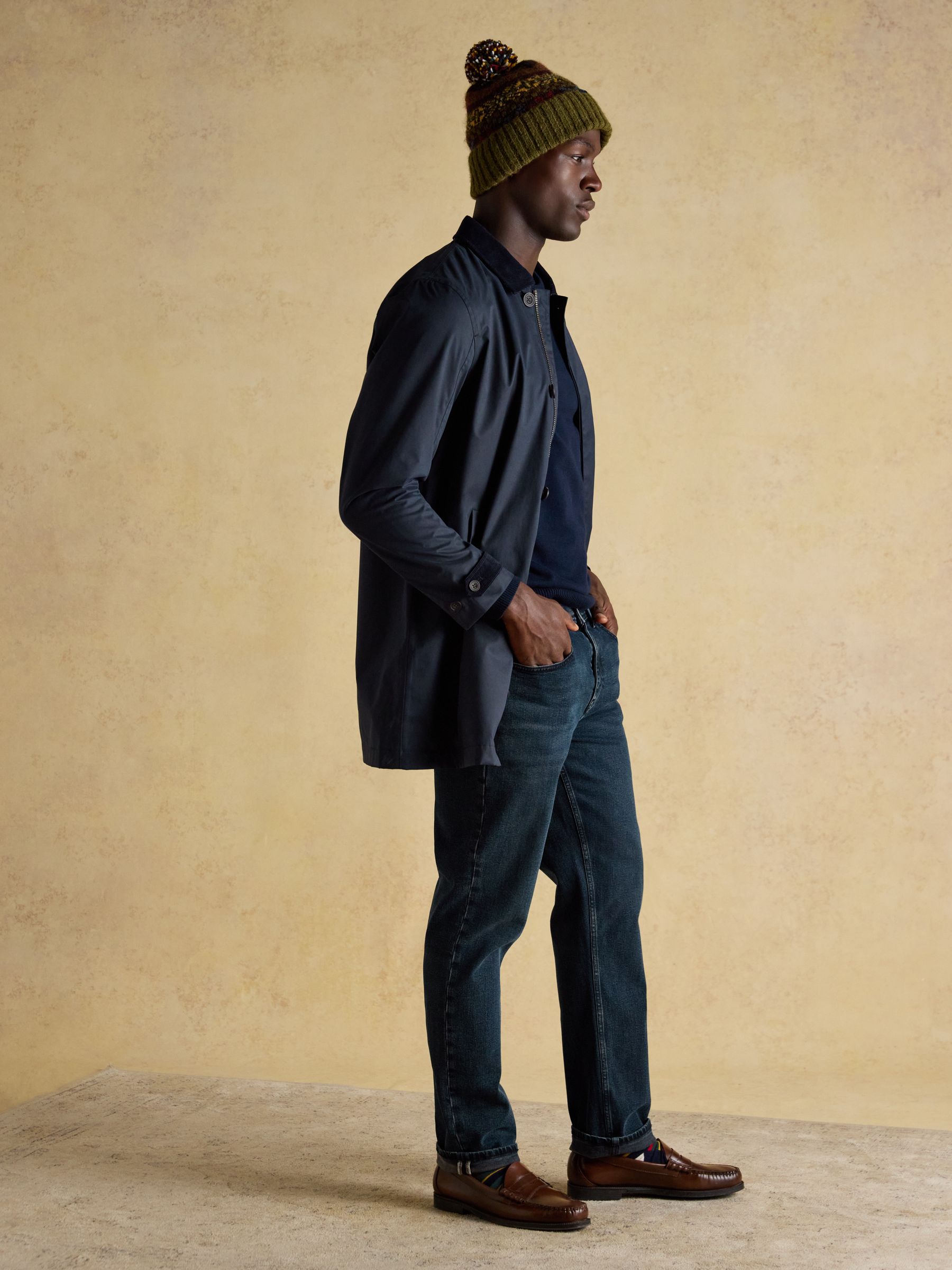 Walcott Green Bobble Hat - Image 2 of 6 Walcott Green Bobble Hat - Image 2 of 6