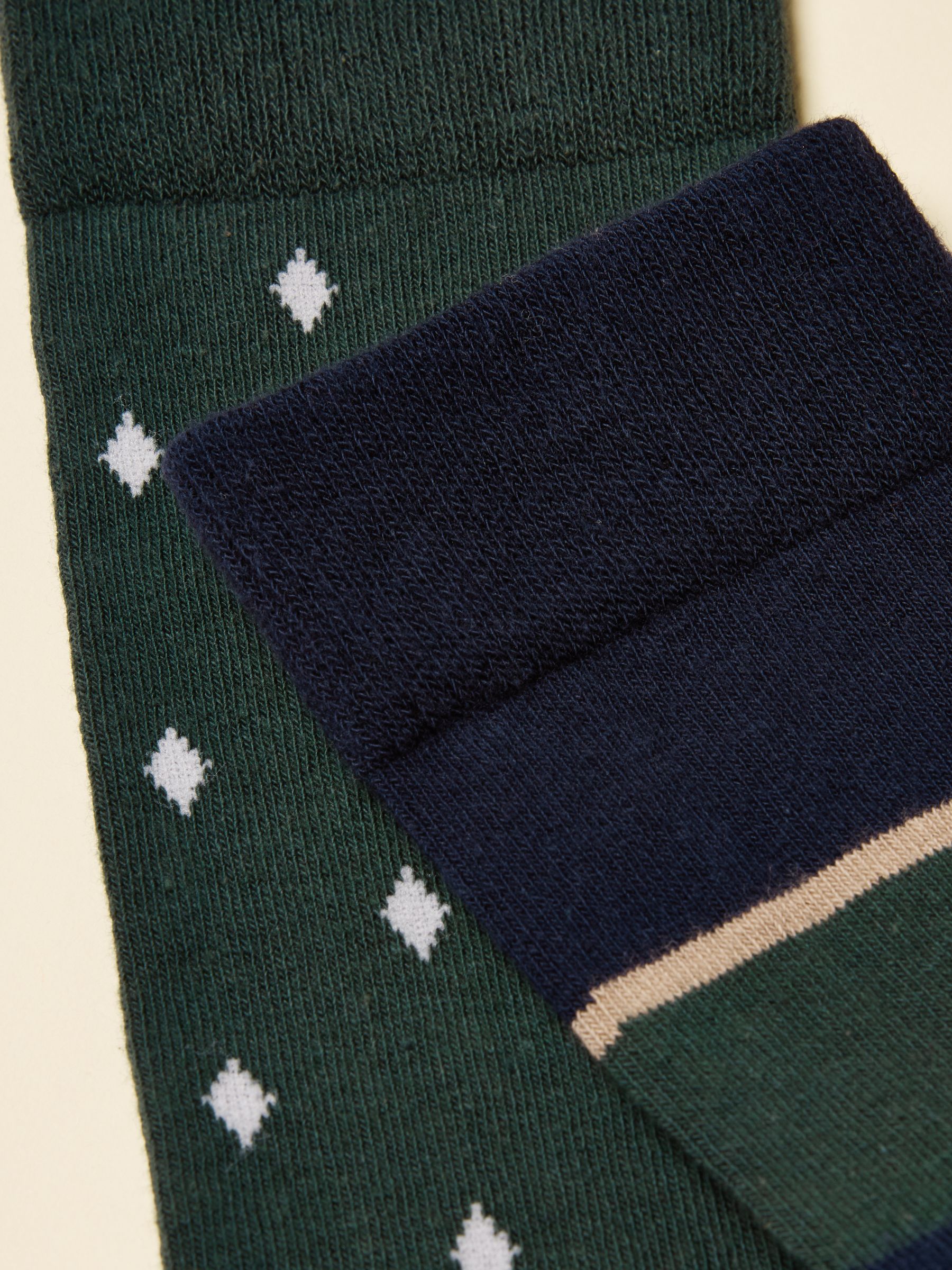 Men's Kingsbury Multi Stripe Socks 2 Pack (size 7-12) - Image 2 of 3