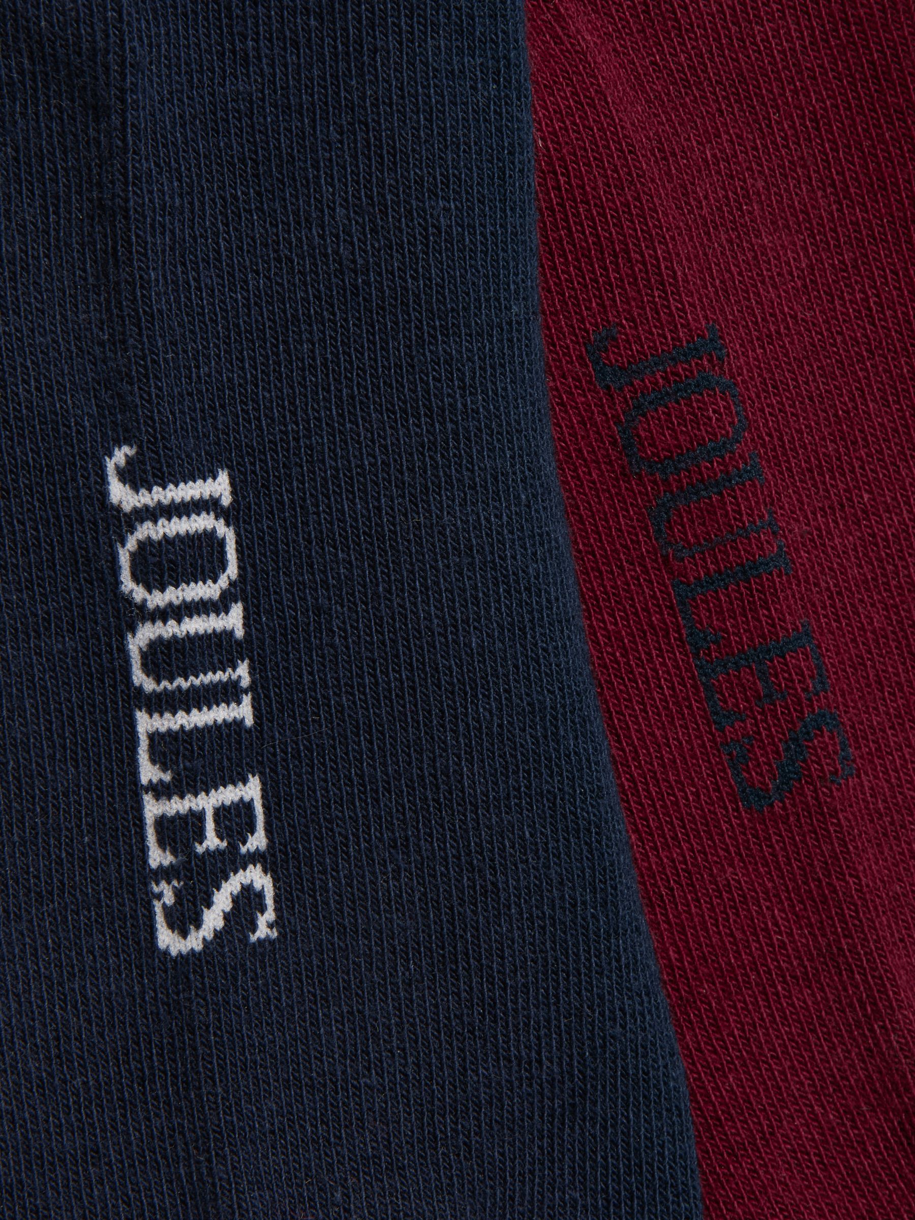 Men's Kingsbury Burgundy & Blue Socks 2 Pack (size 7-12) - Image 3 of 3