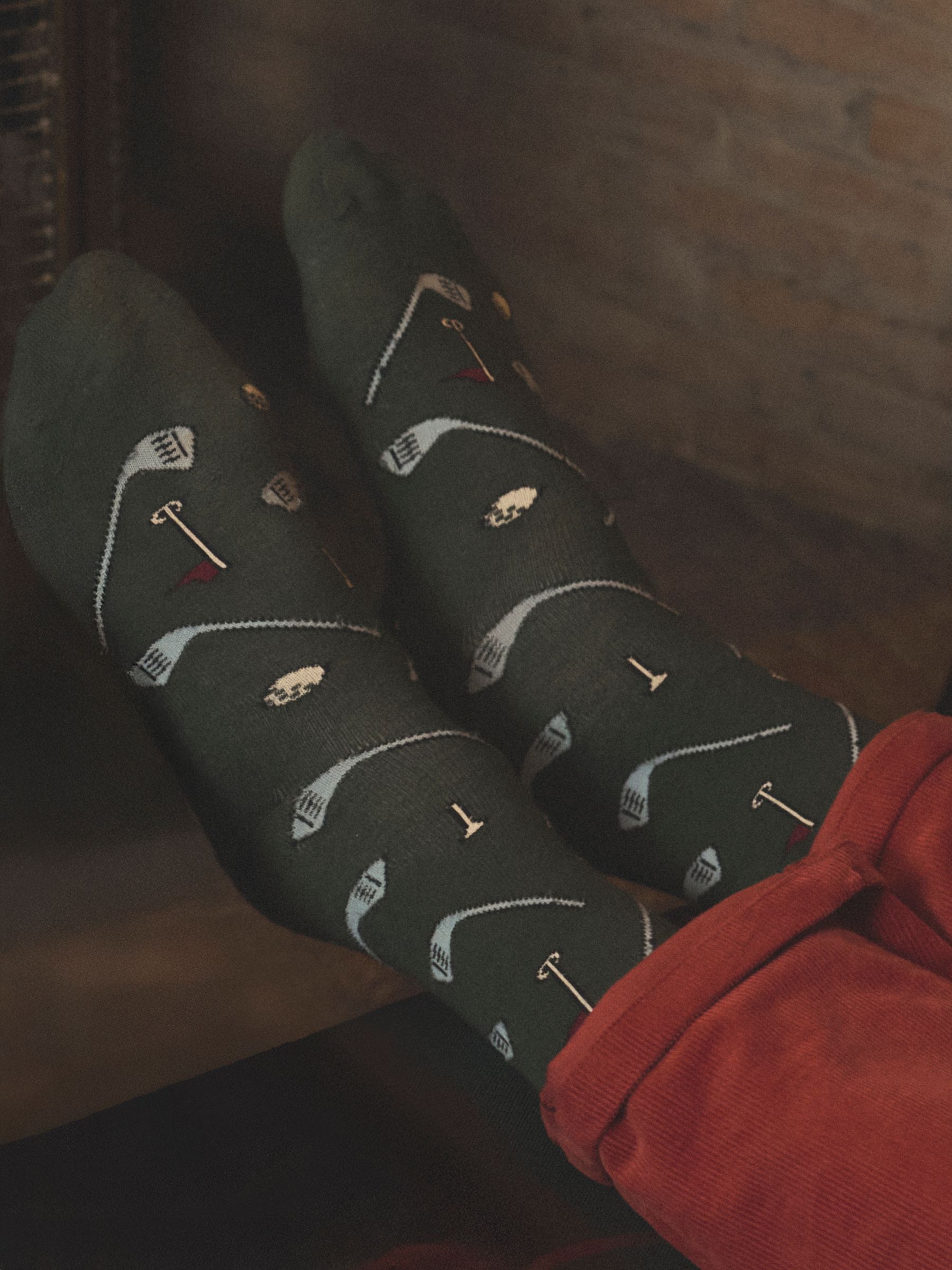 Men's Kingsbury Red & Green Socks 2 Pack (size 7-12) - Image 1 of 4