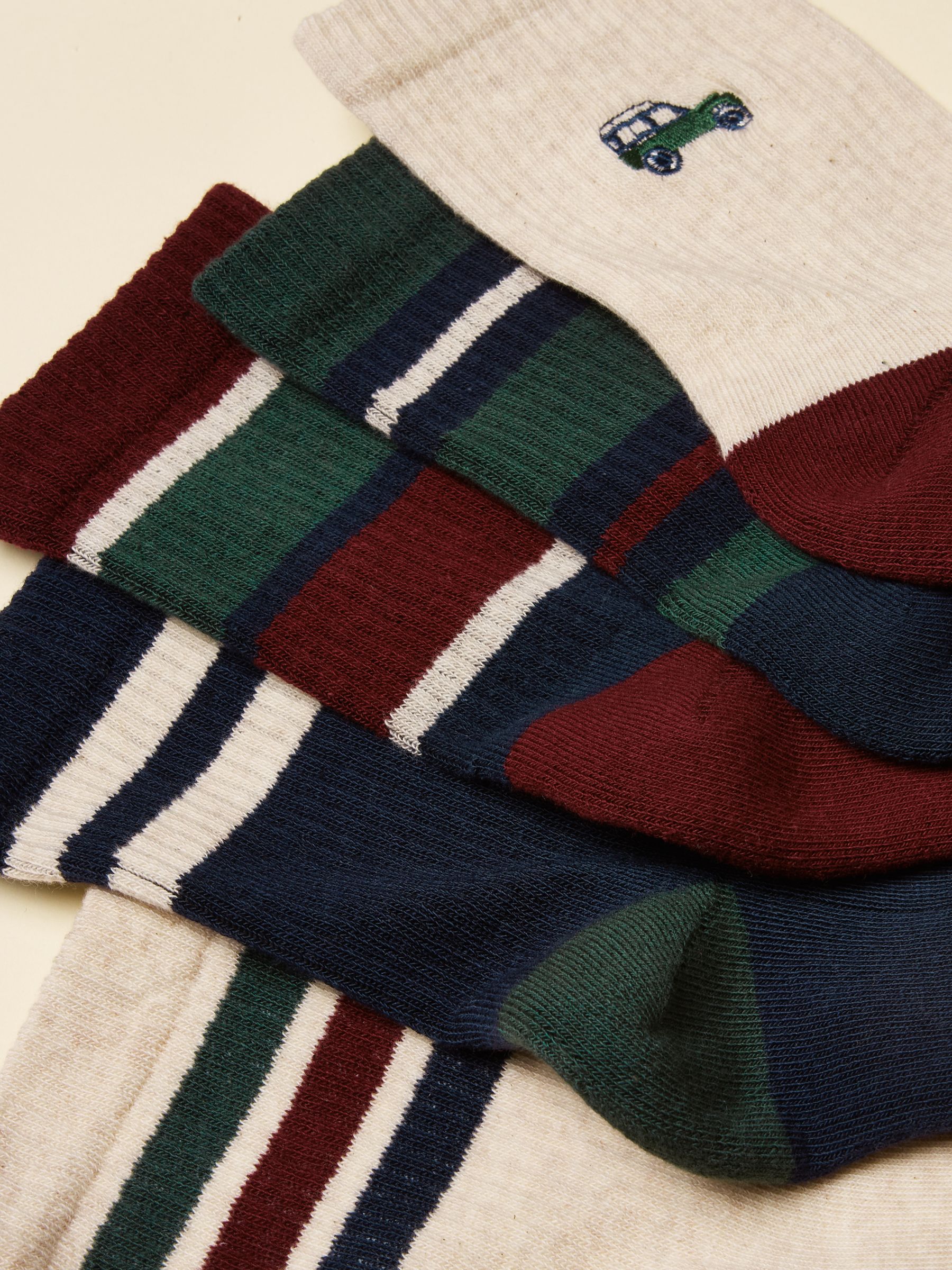 Men's Volley Navy Green Tennis Socks 5 Pack (size 7-12) - Image 2 of 3 Men's Volley Navy Green Tennis Socks 5 Pack (size 7-12) - Image 2 of 3