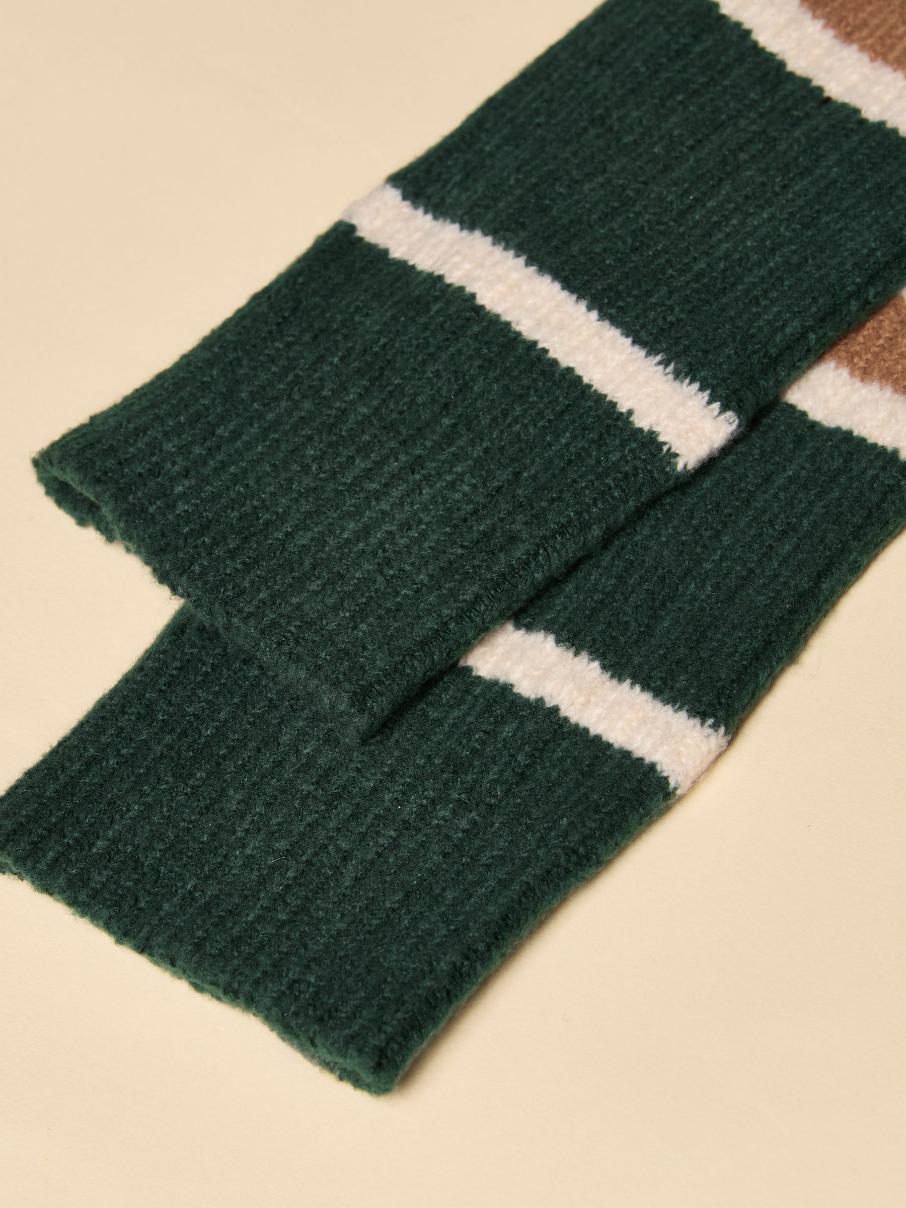 Men's Gibson Green & Navy Cosy Stripe Socks - Image 2 of 3