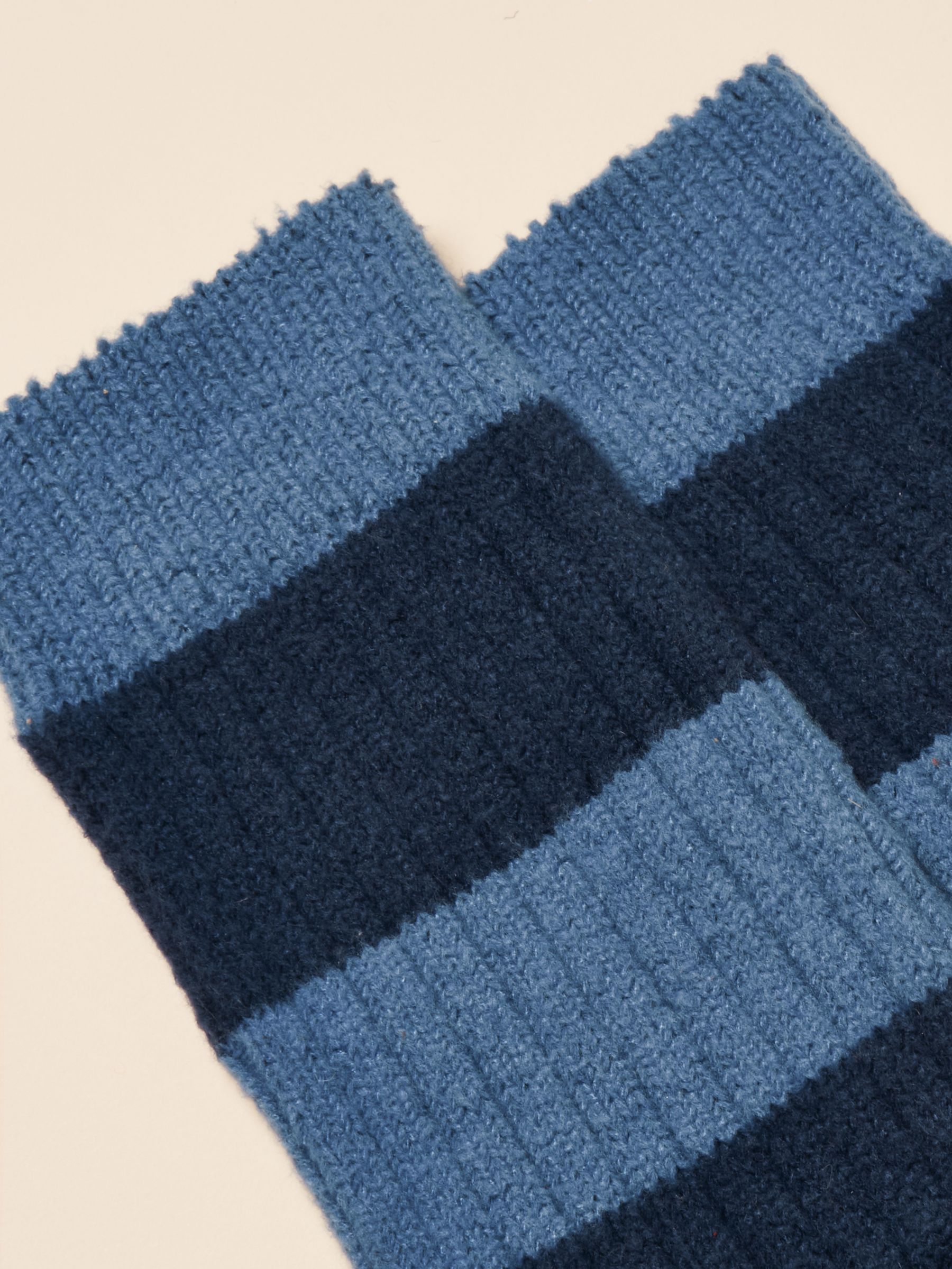 Men's Gibson Blue & Navy Cosy Stripe Socks - Image 3 of 3