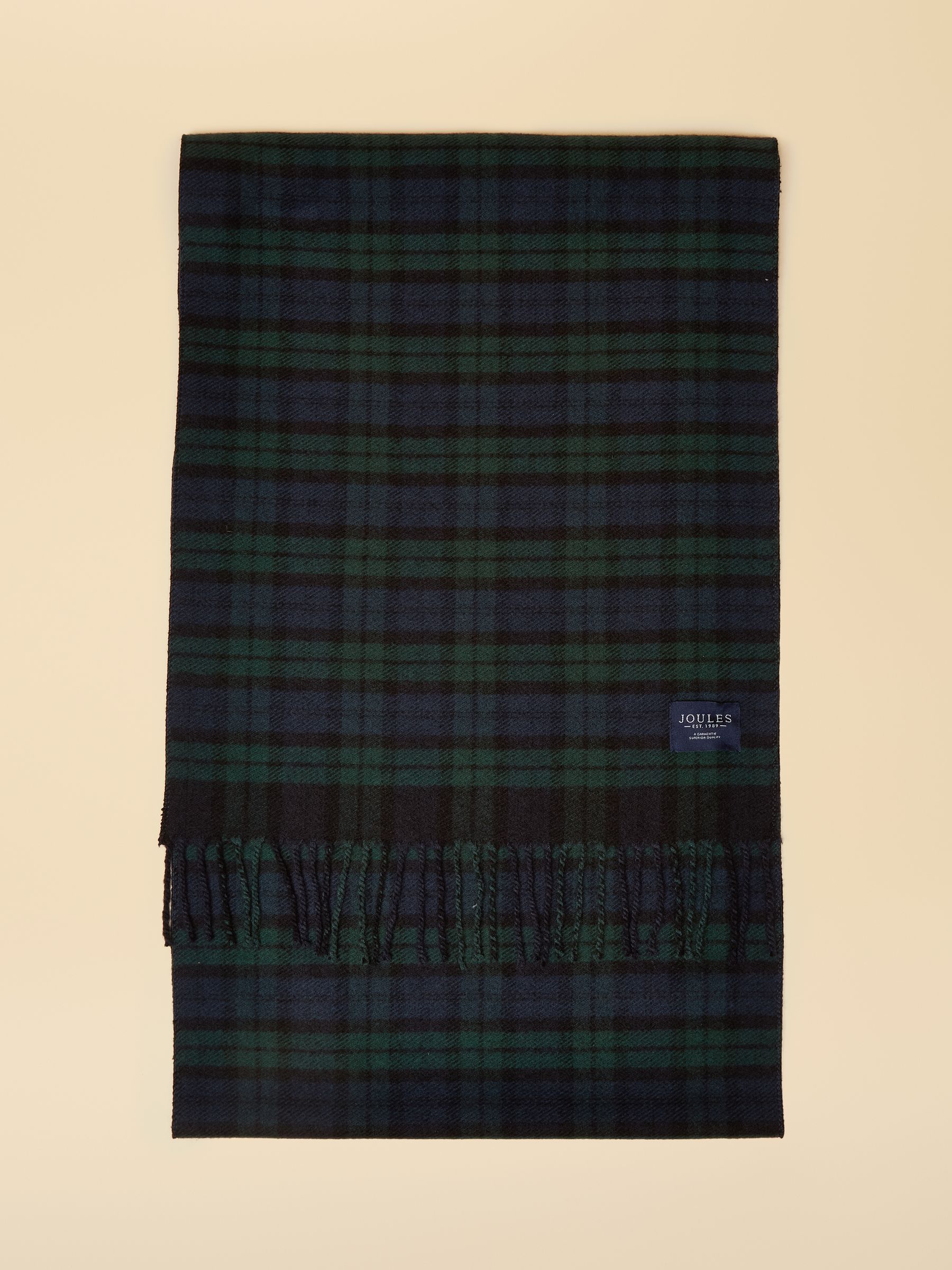 Langtree Check Navy Scarf - Image 5 of 6