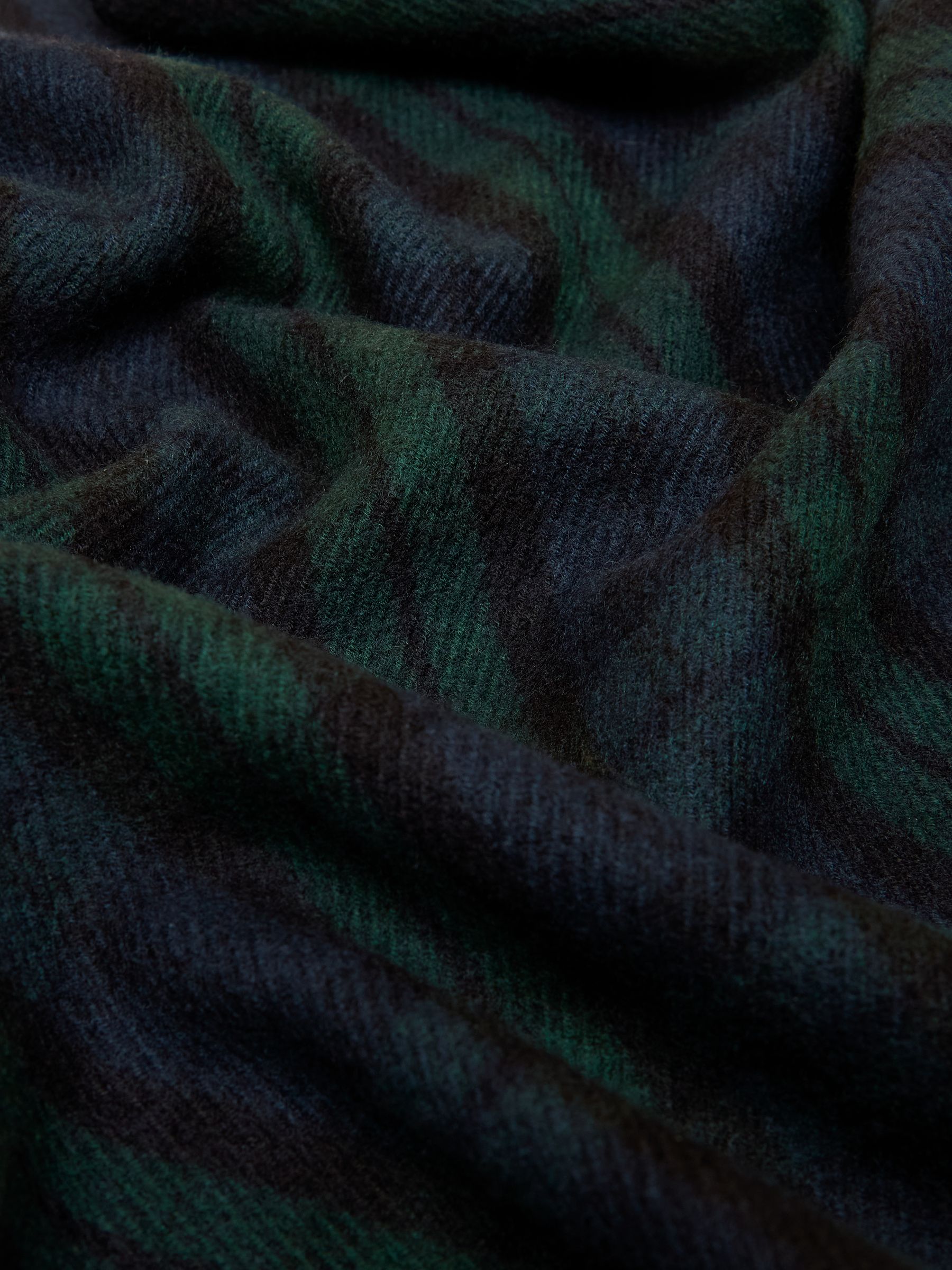 Langtree Check Navy Scarf - Image 6 of 6