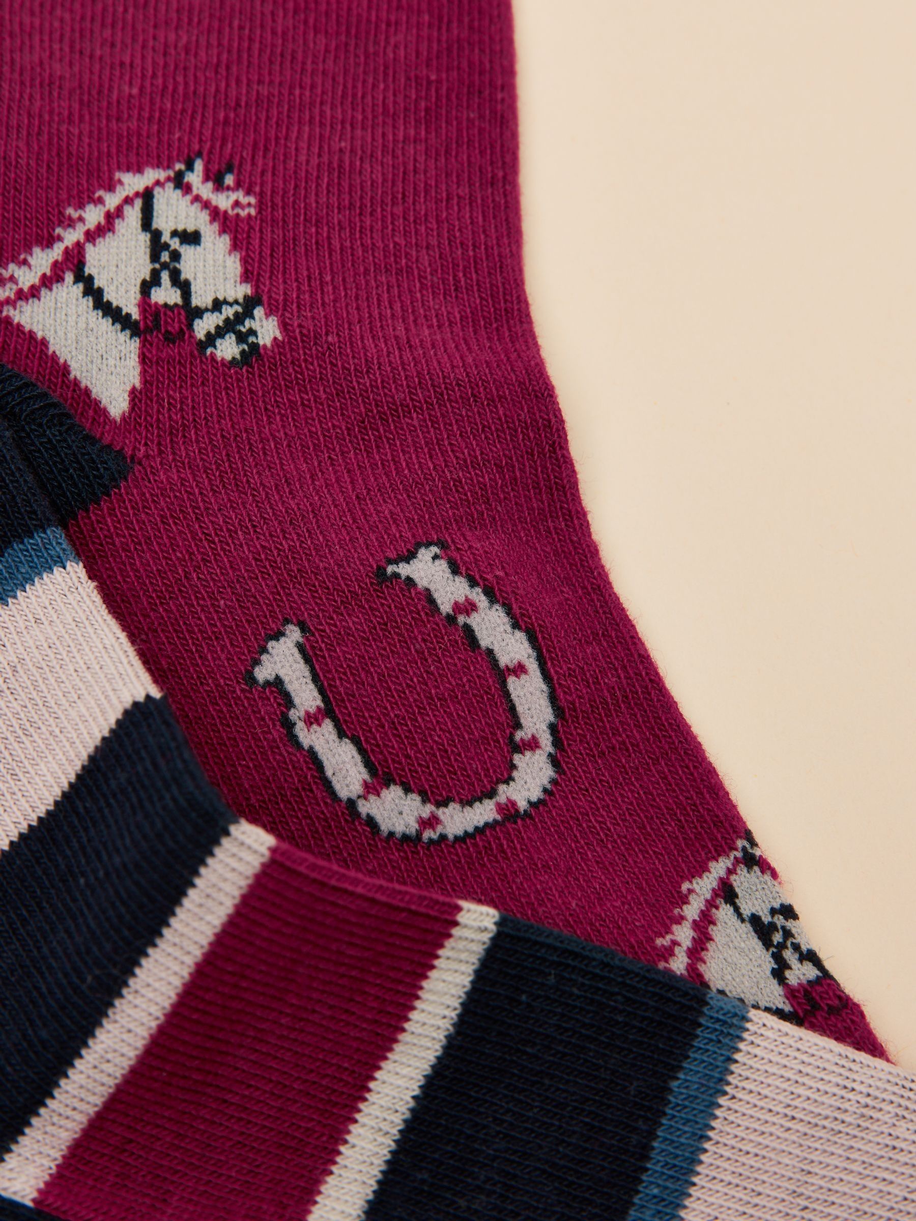 Everyday Berry Red 2 Pack Socks - Image 3 of 3