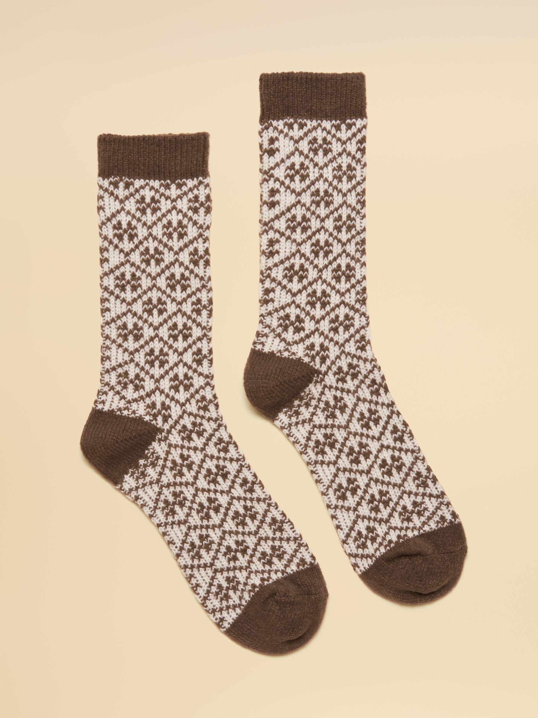Women's Cosy Chocolate Brown Socks (size 4-8) - Image 1 of 3 Women's Cosy Chocolate Brown Socks (size 4-8) - Image 1 of 3