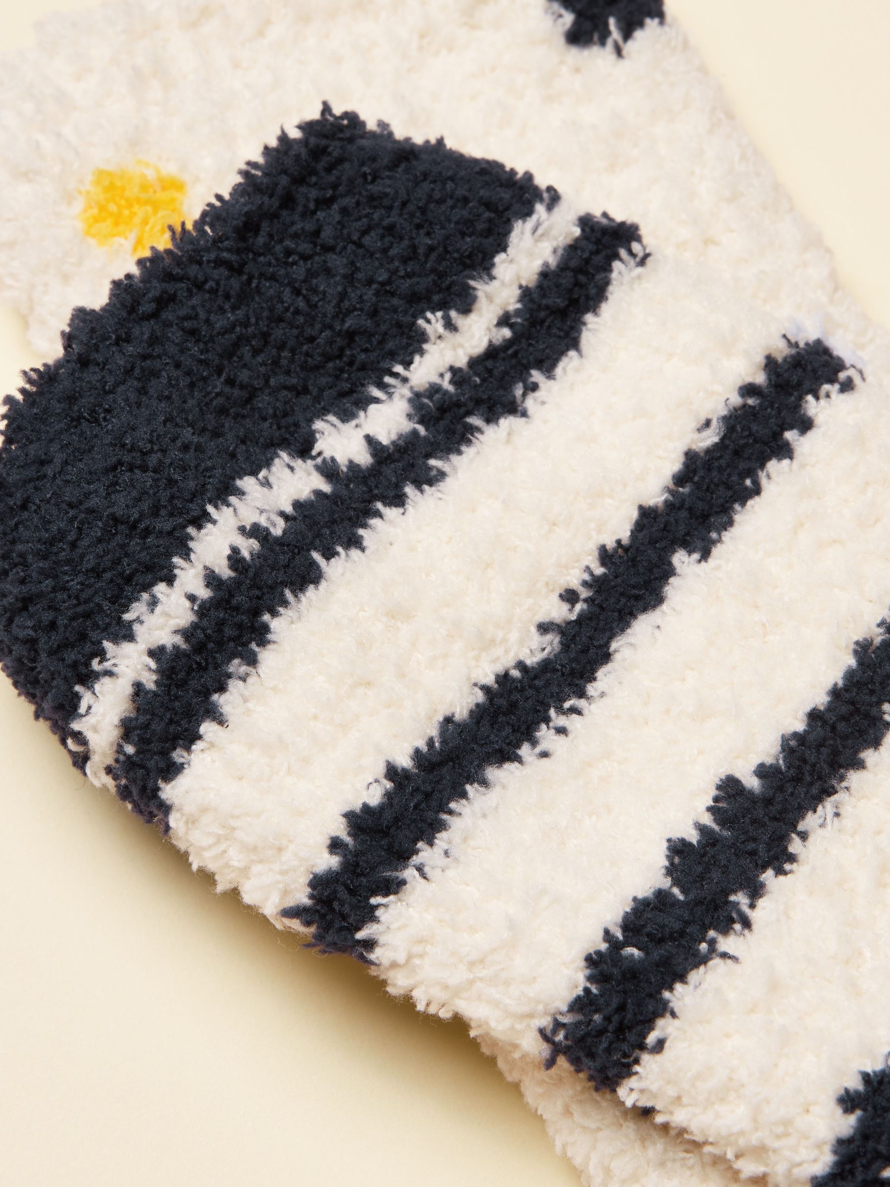 Fluffy Blue & Yellow Fluffy Socks 2 Pack (size 4-8) - Image 3 of 3