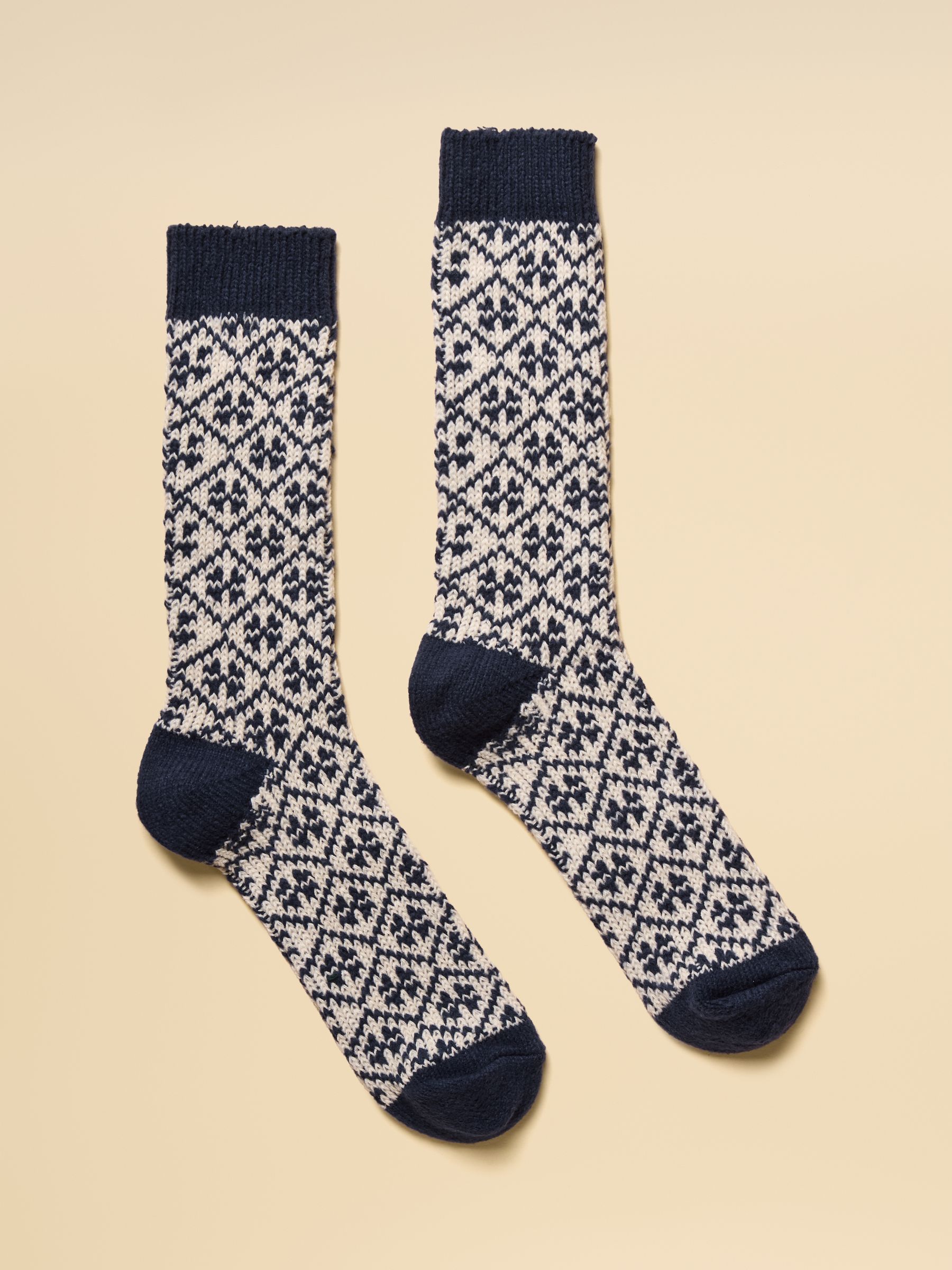 Women's Cosy Navy Socks (size 4-8) - Image 3 of 5