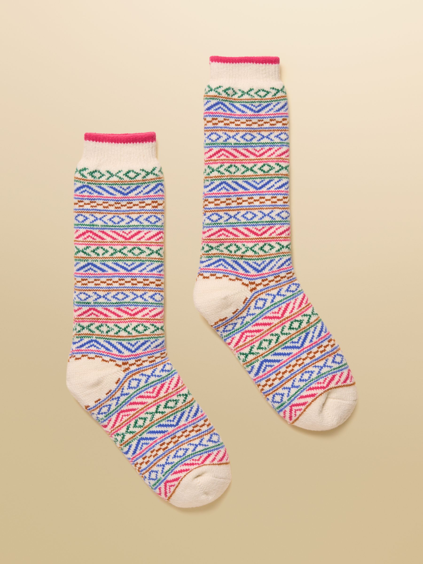 Women's Chalet Pink Cosy Lined Socks (size 4-8) - Image 1 of 3 Women's Chalet Pink Cosy Lined Socks (size 4-8) - Image 1 of 3