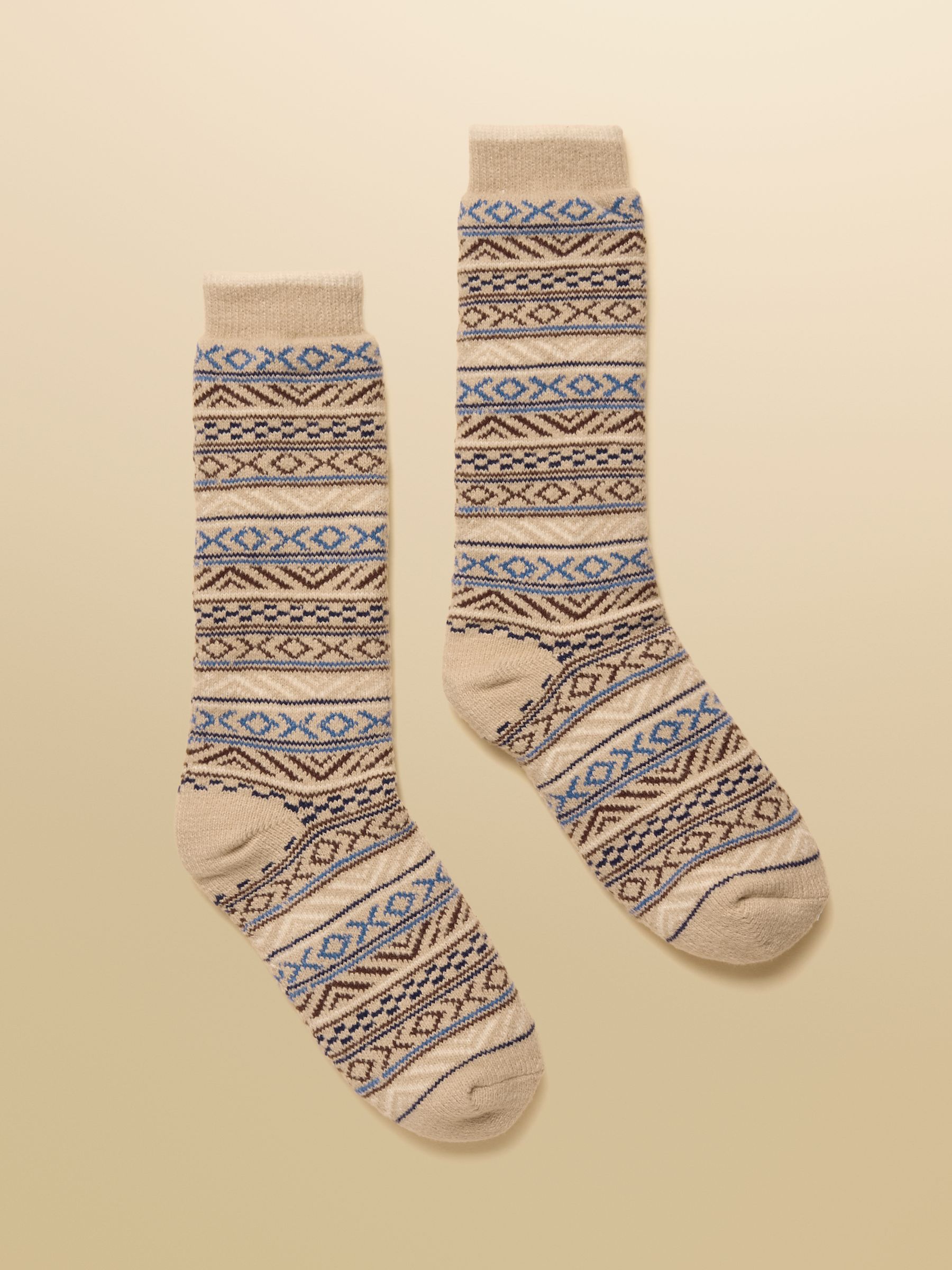 Women's Chalet Neutral Cosy Lined Socks (size 4-8) - Image 1 of 3 Women's Chalet Neutral Cosy Lined Socks (size 4-8) - Image 1 of 3