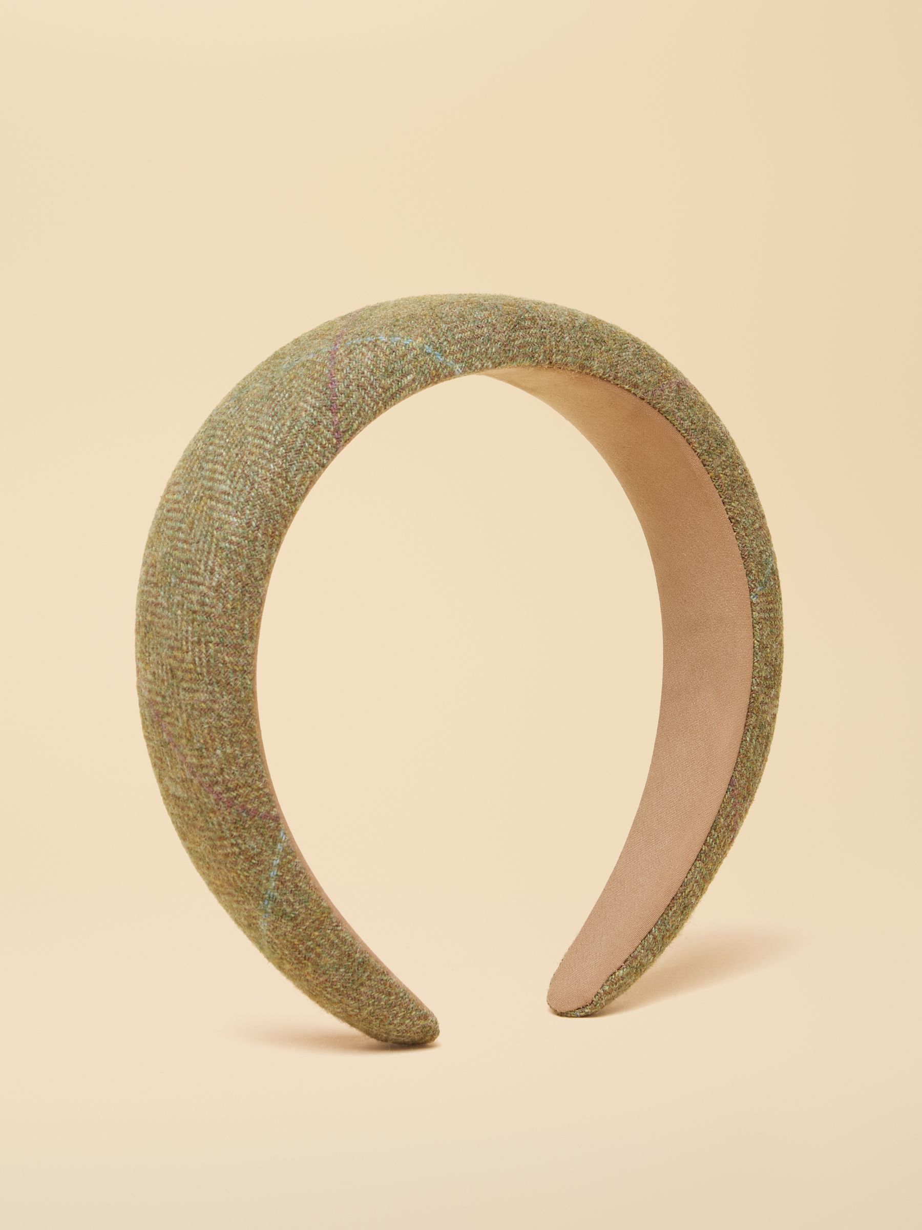 Tessie Green Tweed Headband - Image 1 of 8
