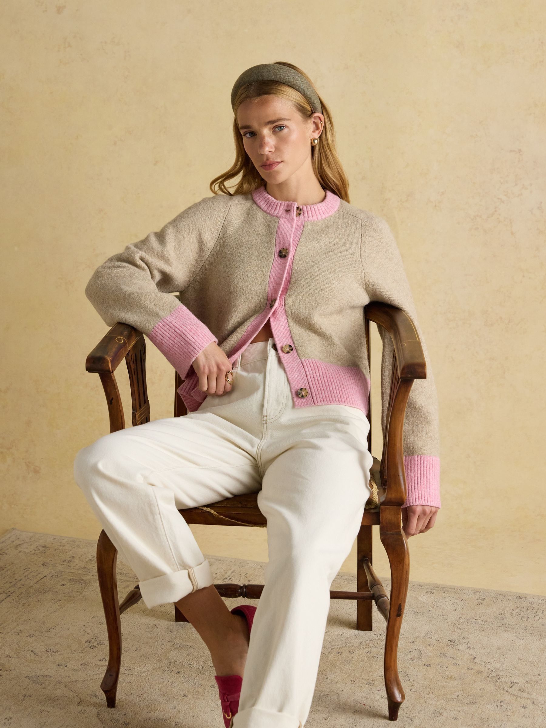 Tessie Green Tweed Headband - Image 3 of 8