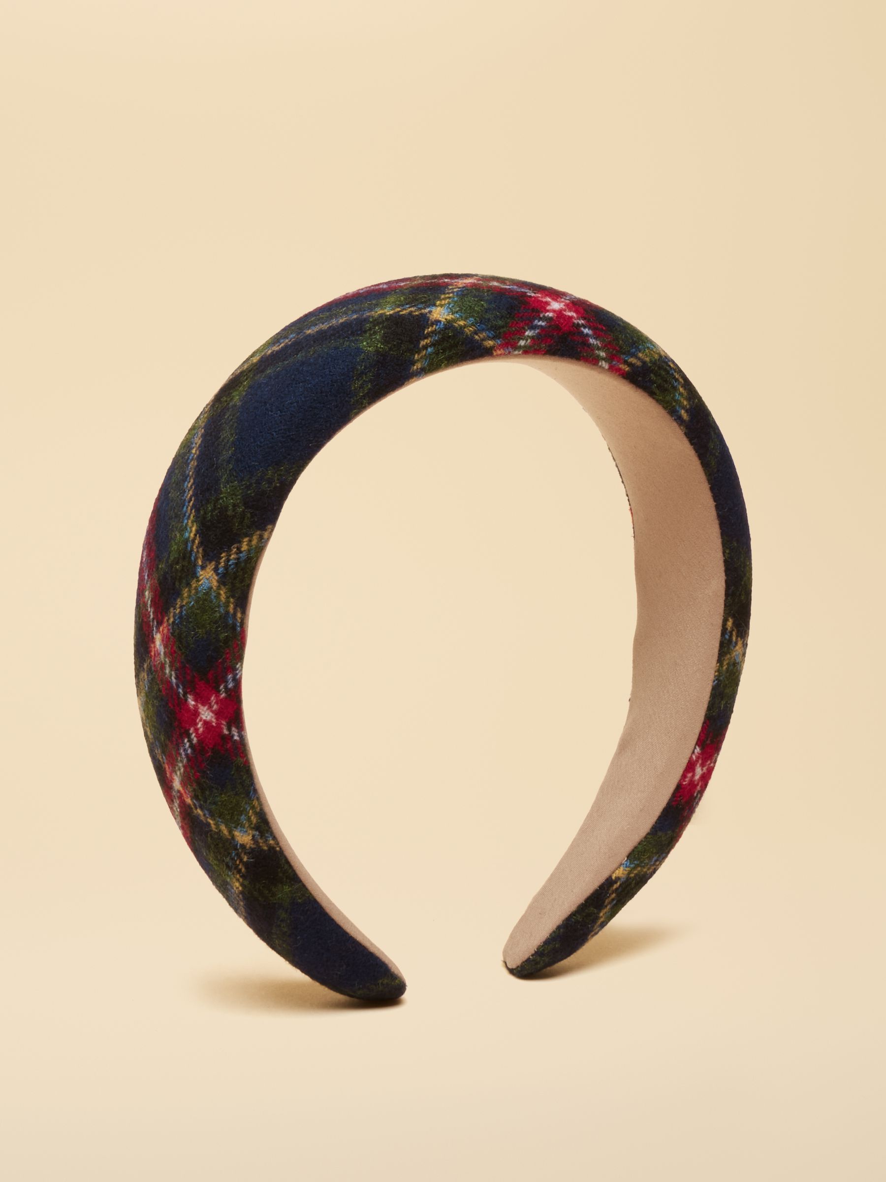 Tessie Green/Navy Tweed Headband - Image 1 of 7