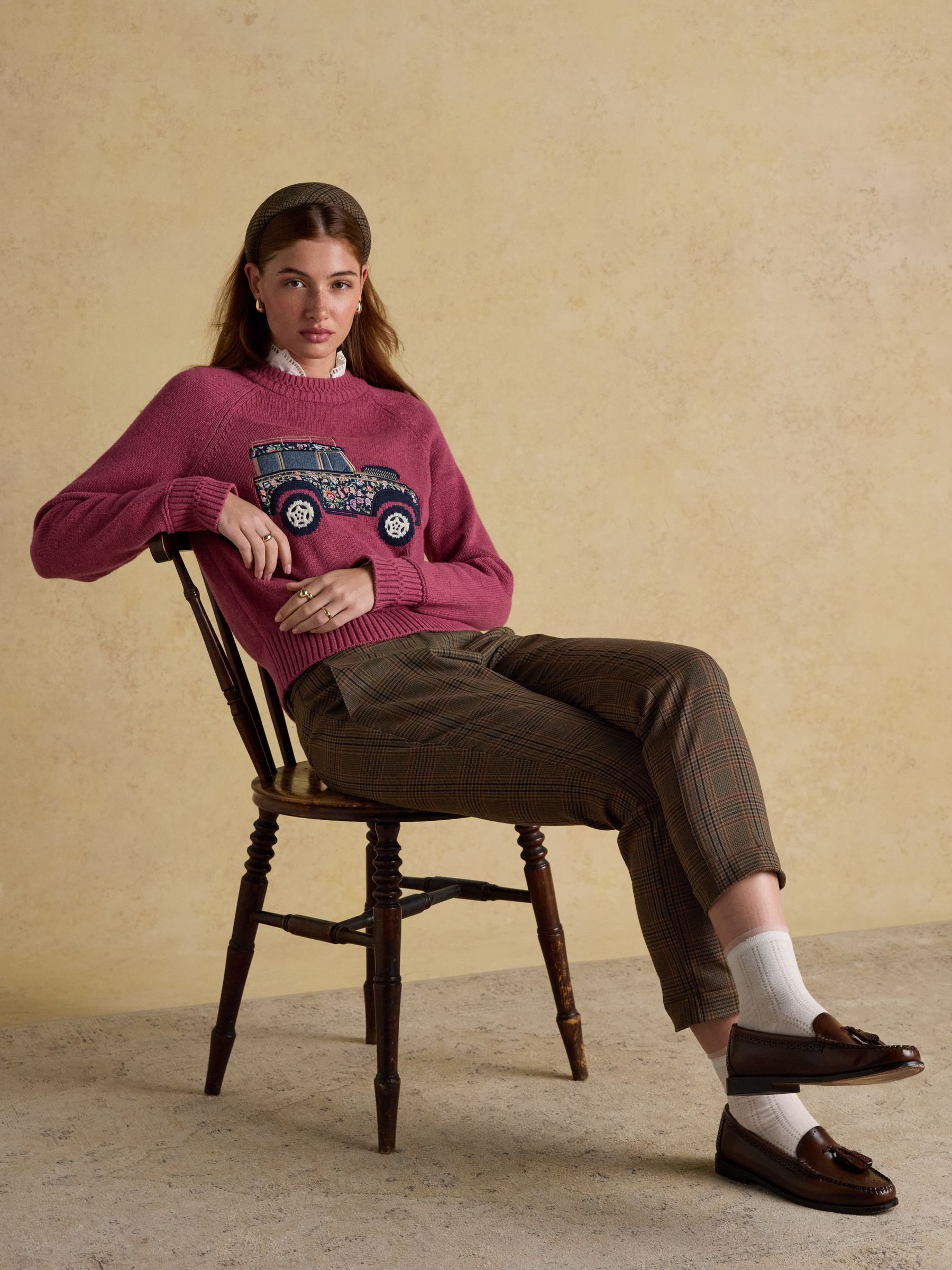 Tessie Neutral Tweed Headband - Image 3 of 6