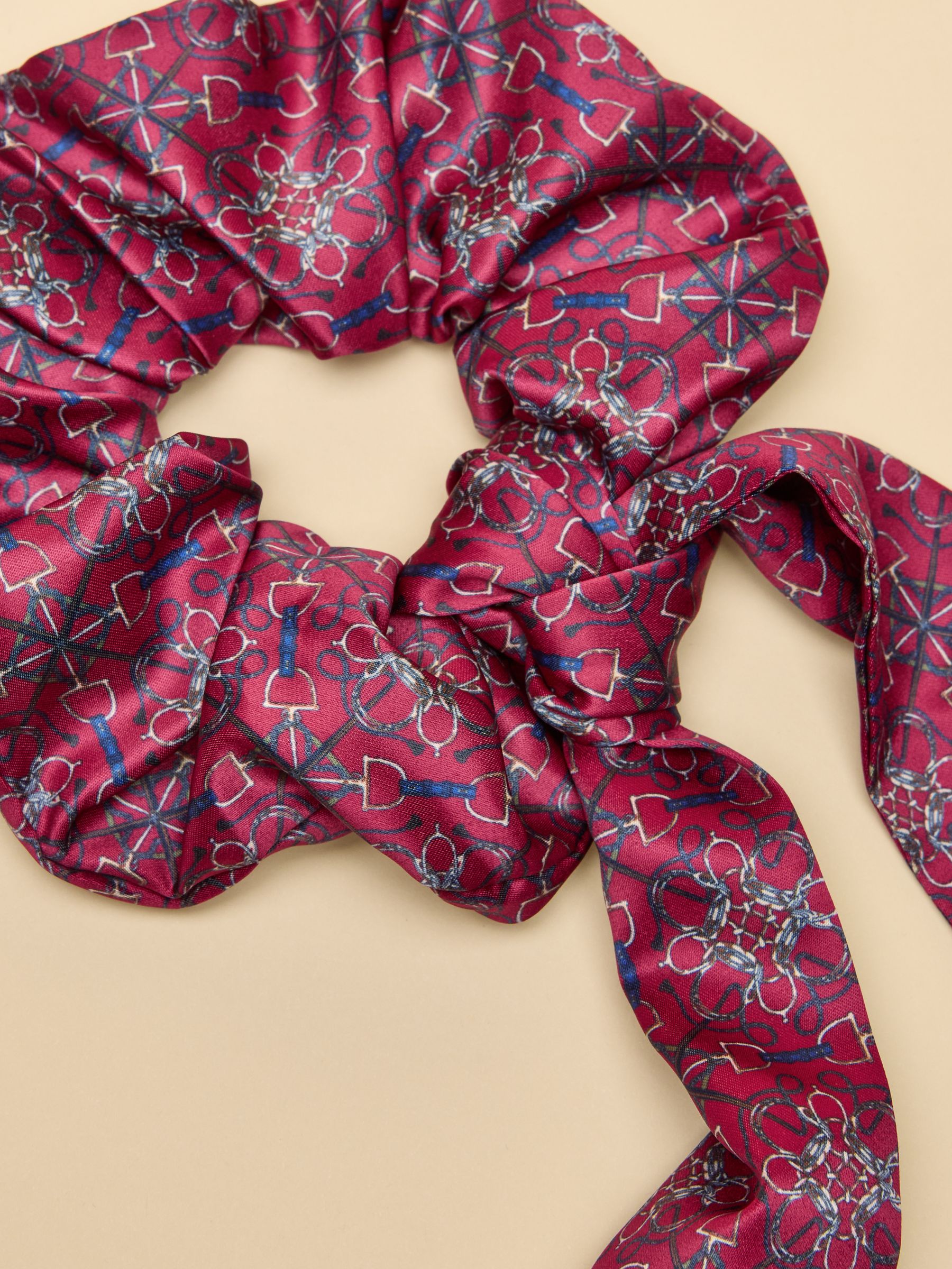 Elissia Berry Red Scarf Scrunchie - Image 2 of 2