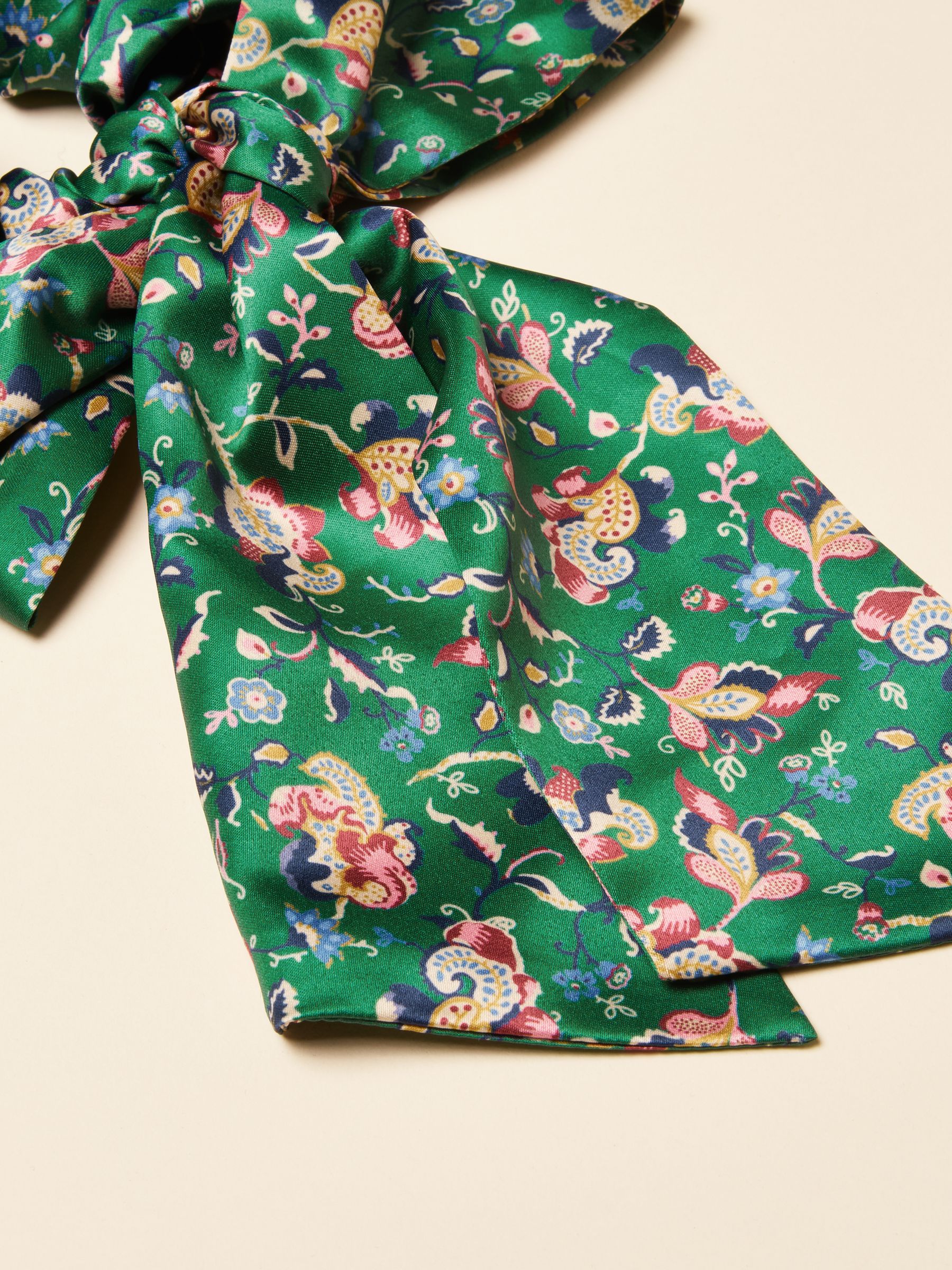 Elissia Green Scarf Scrunchie - Image 2 of 3