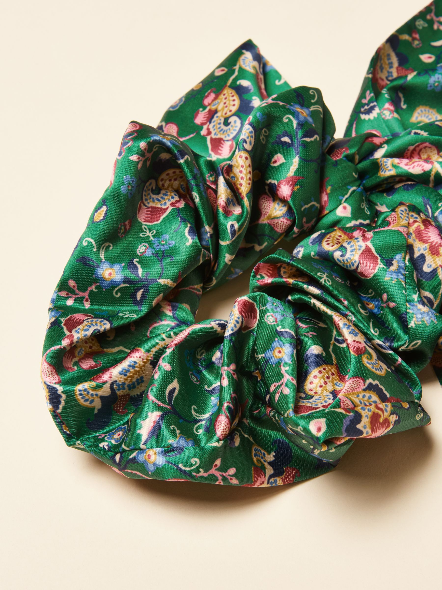 Elissia Green Scarf Scrunchie - Image 3 of 3
