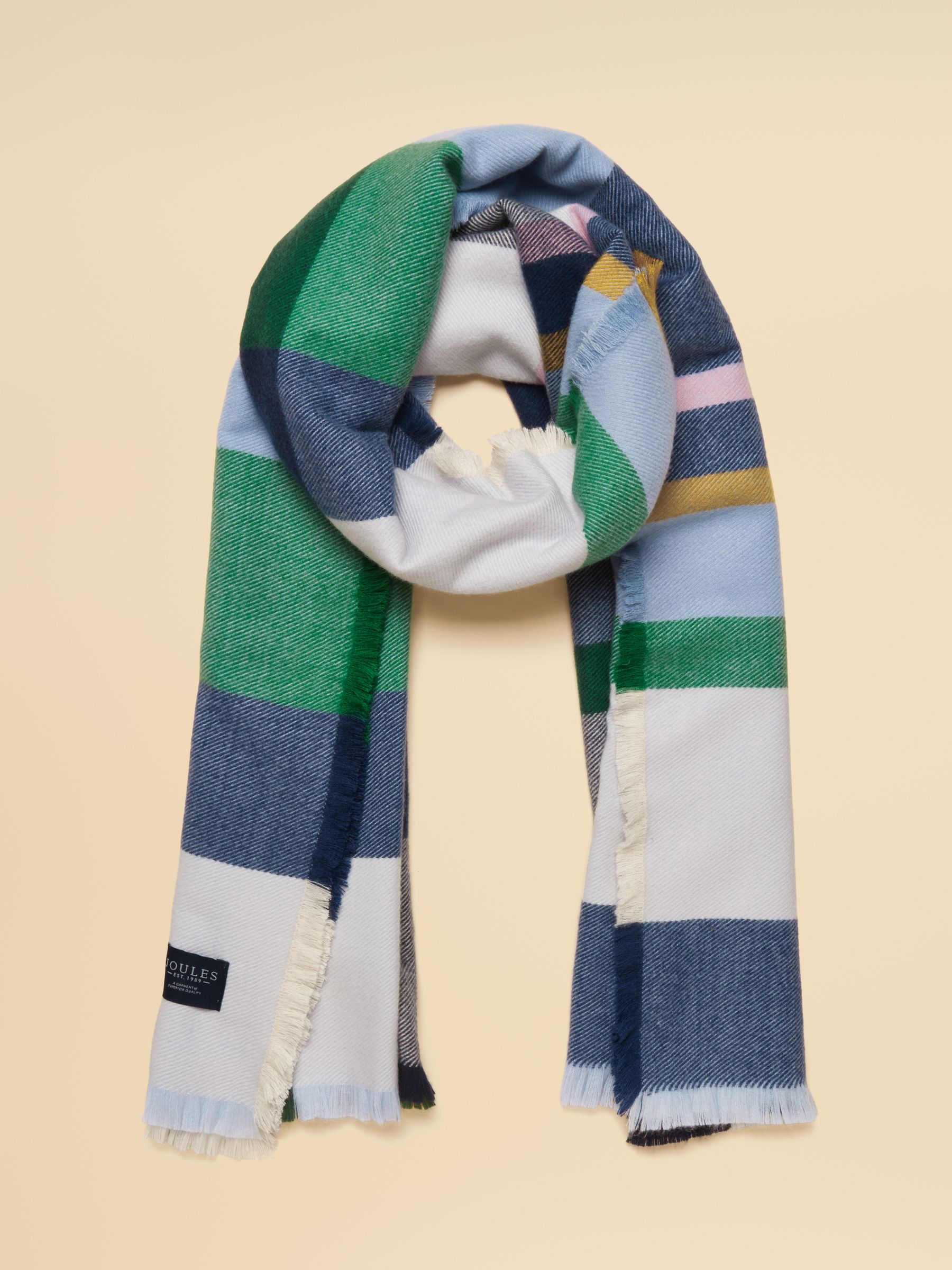 Bracewell Green & Blue Large Scarf - Image 1 of 7