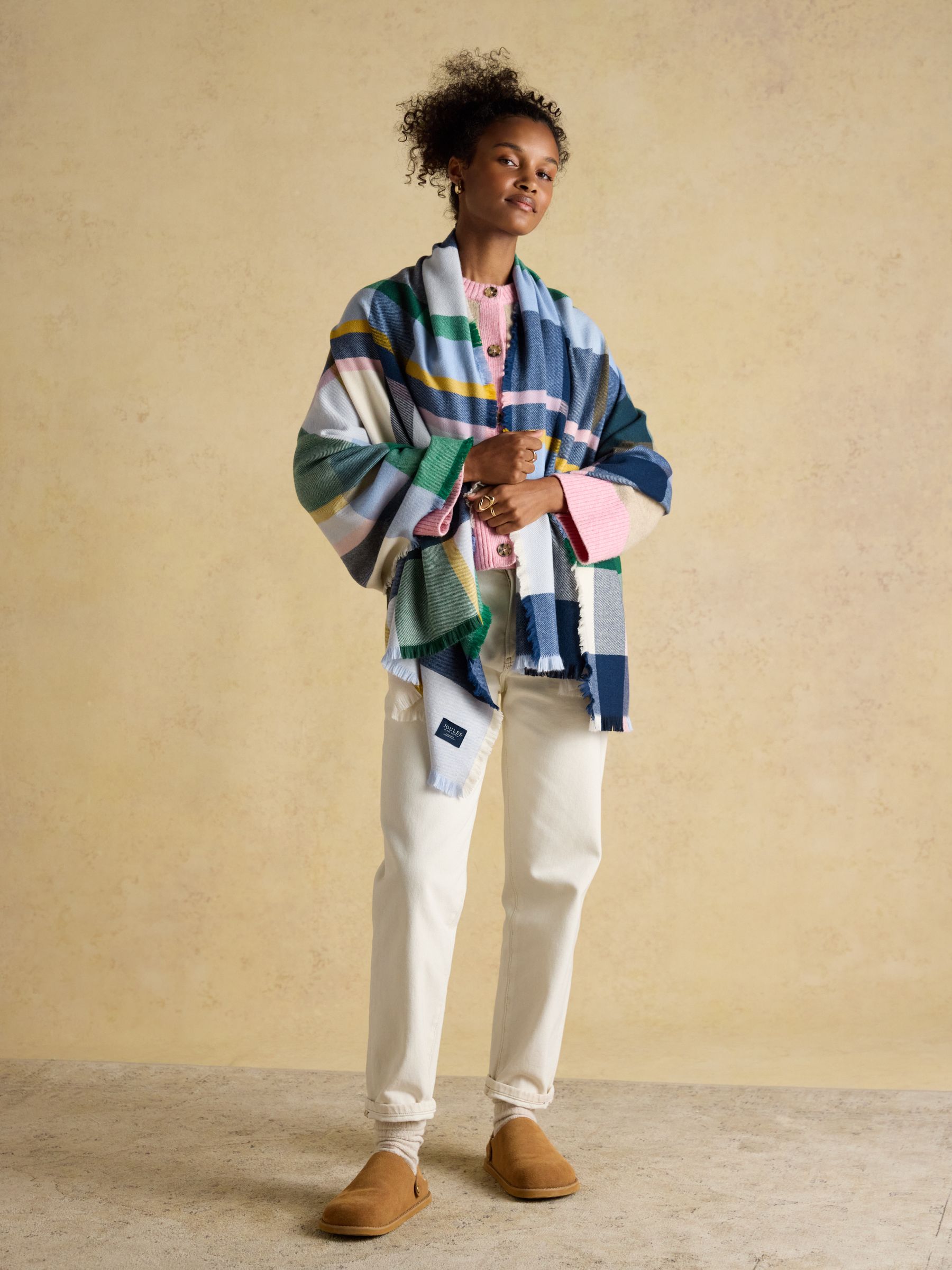 Bracewell Green & Blue Large Scarf - Image 3 of 7