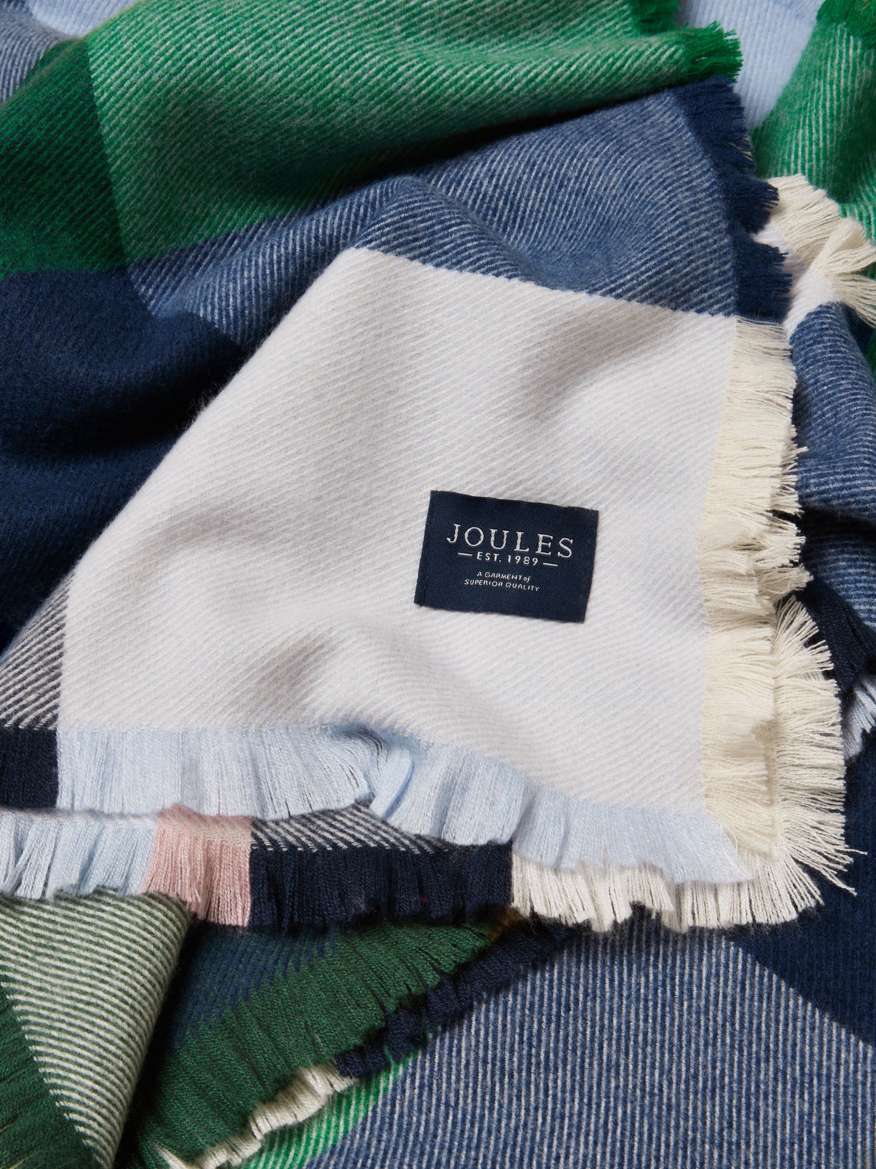 Bracewell Green & Blue Large Scarf - Image 7 of 7