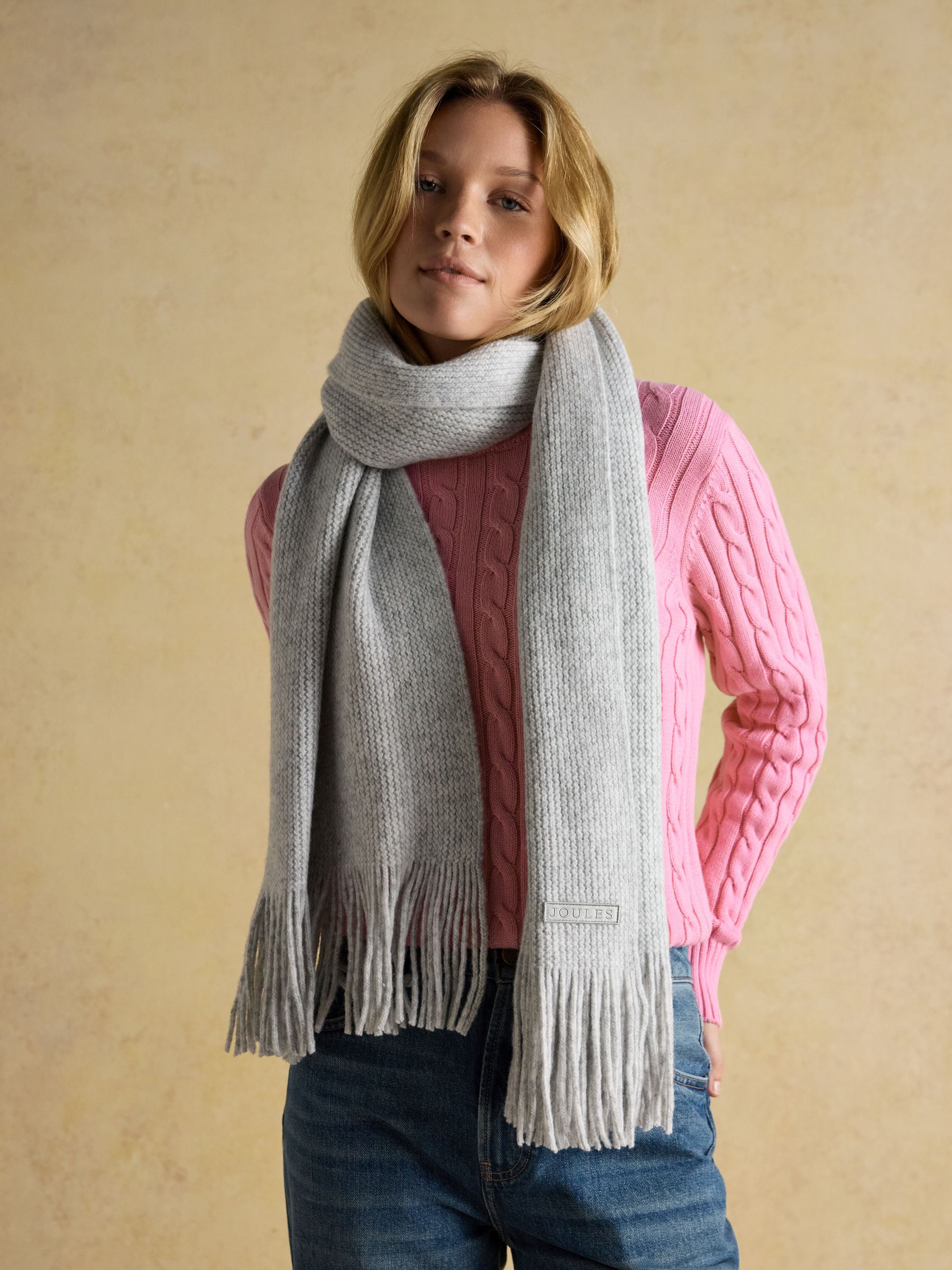 Rosa Grey Knitted Scarf - Image 2 of 7