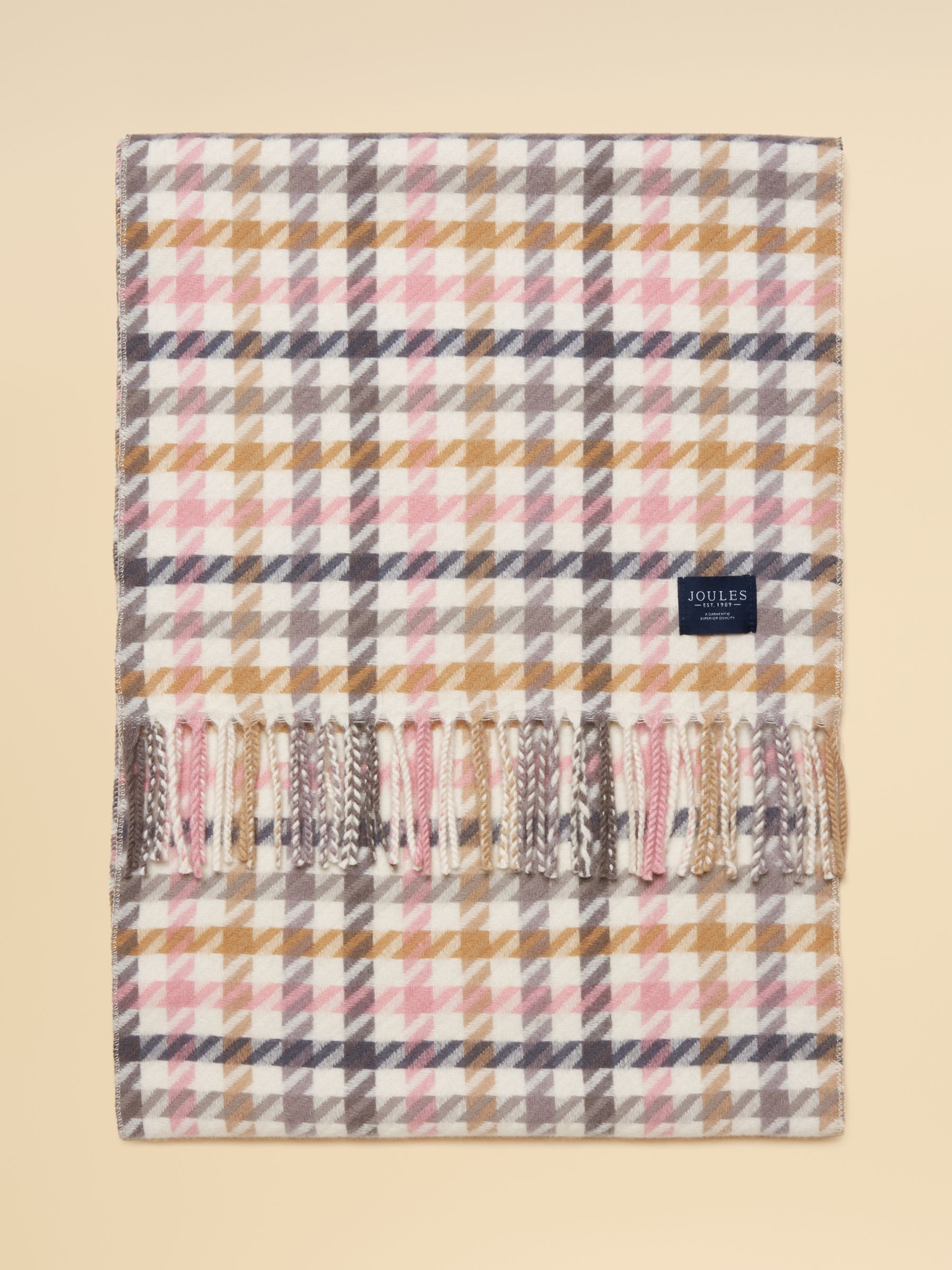 Langtree Pink & Oatmeal Large Scarf - Image 6 of 7