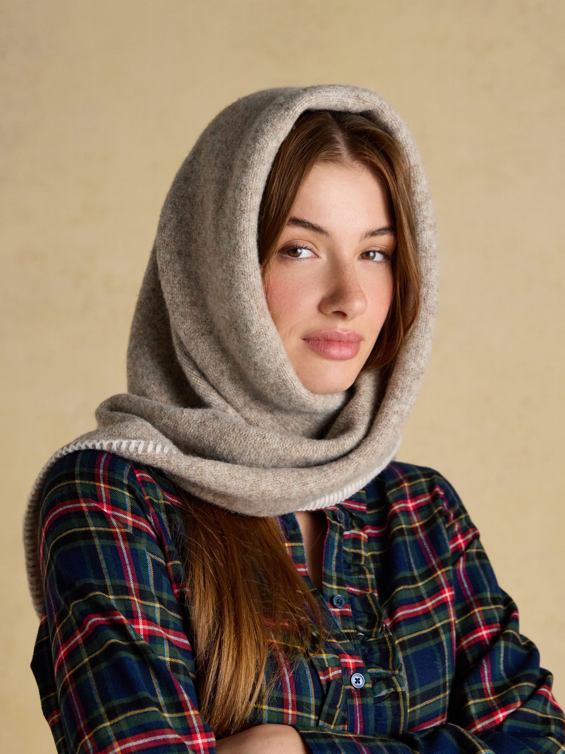 Kendra Oat Triangle Scarf - Image 4 of 7