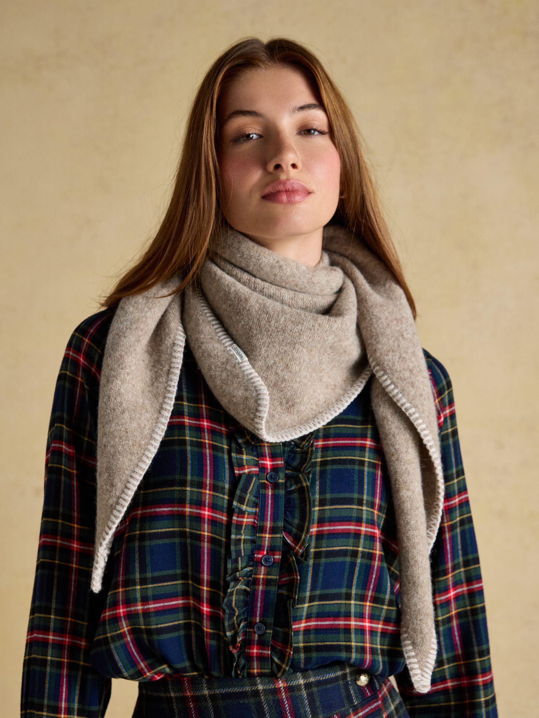 Kendra Oat Triangle Scarf - Image 6 of 7