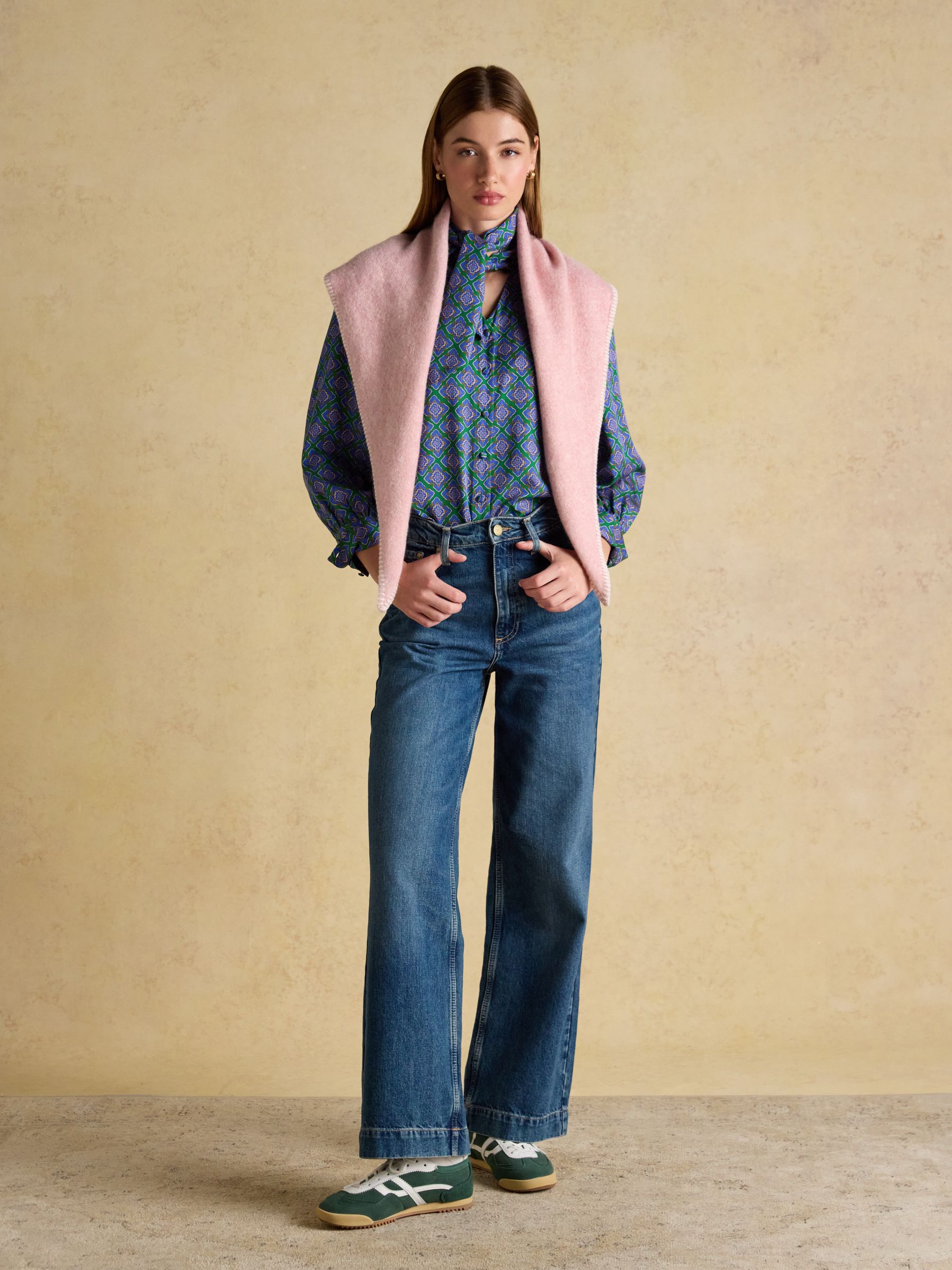 Kendra Pink Triangle Scarf - Image 3 of 6