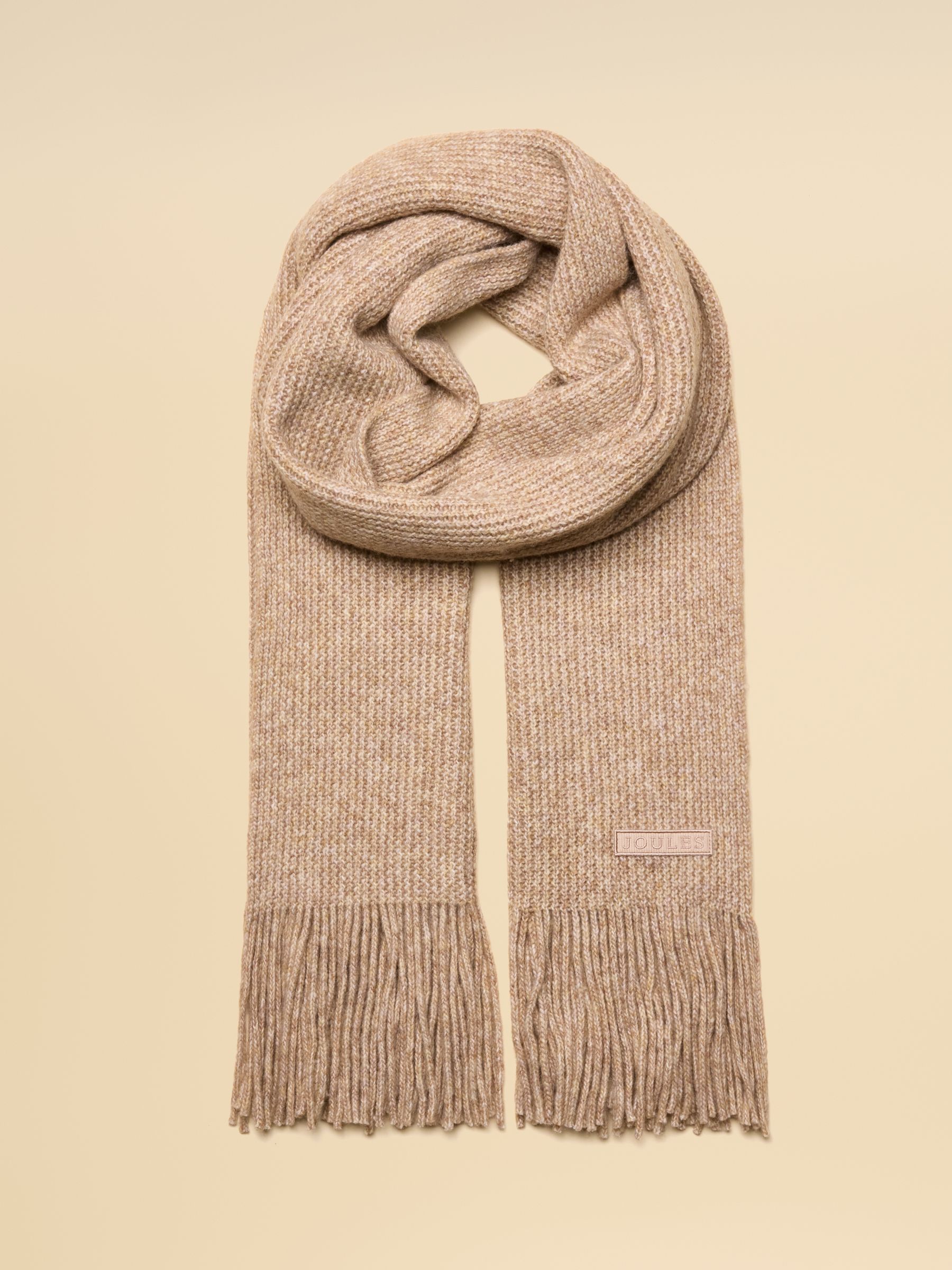 Rosa Oatmeal Knitted Scarf - Image 1 of 5