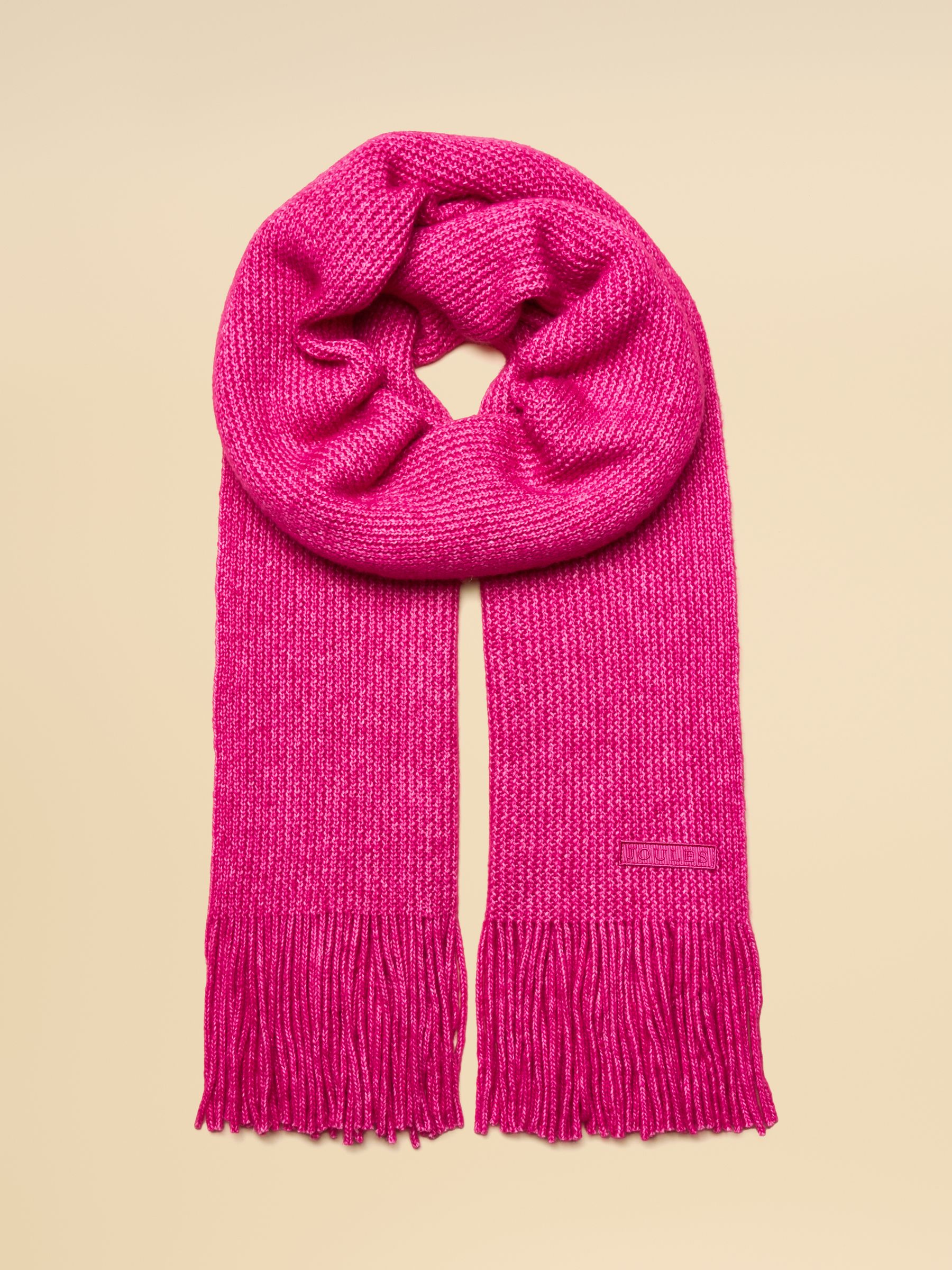 Rosa Pink Knitted Scarf - Image 1 of 6 Rosa Pink Knitted Scarf - Image 1 of 6