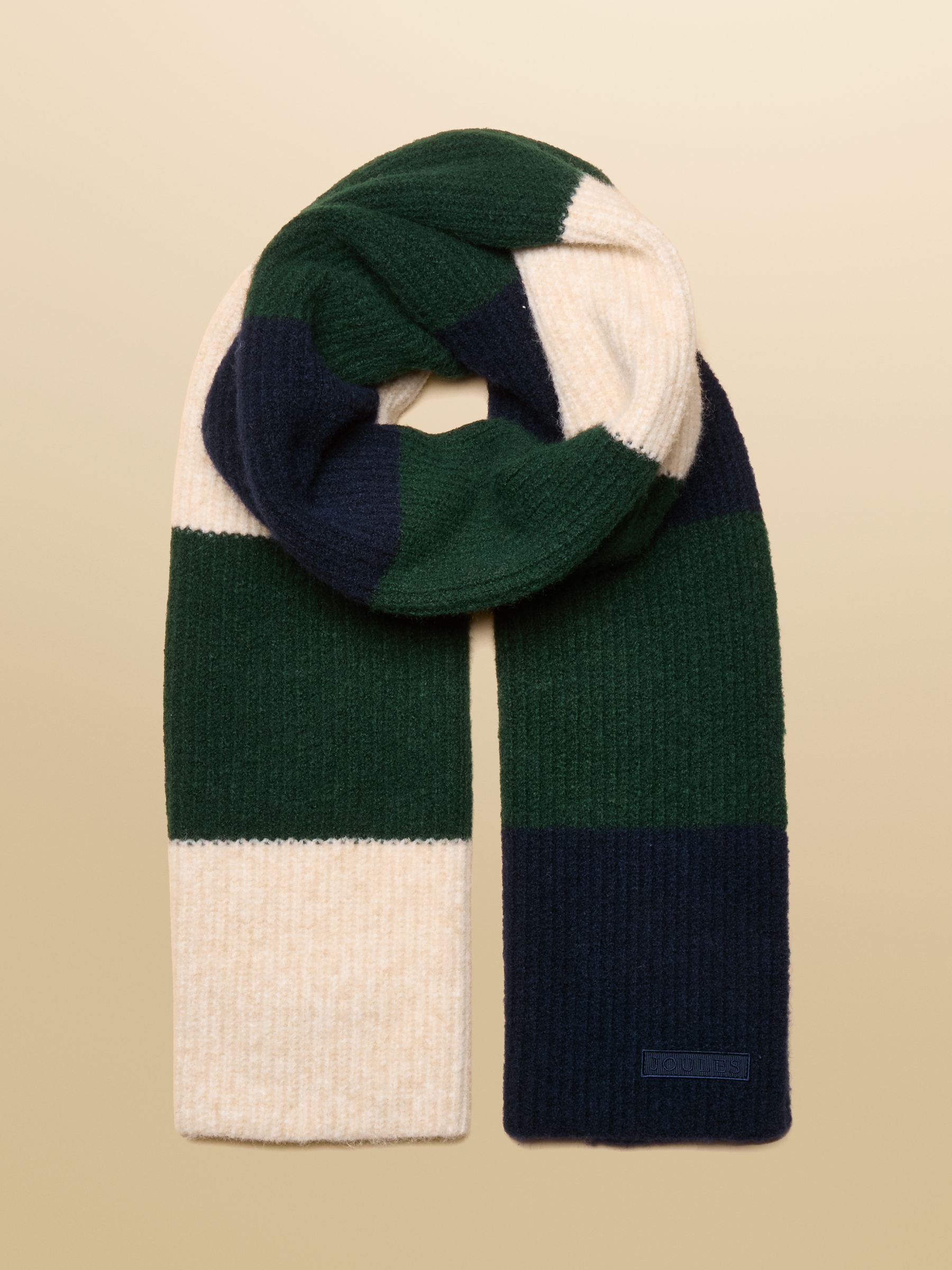 Popley Green & Blue Stripe Scarf - Image 1 of 6