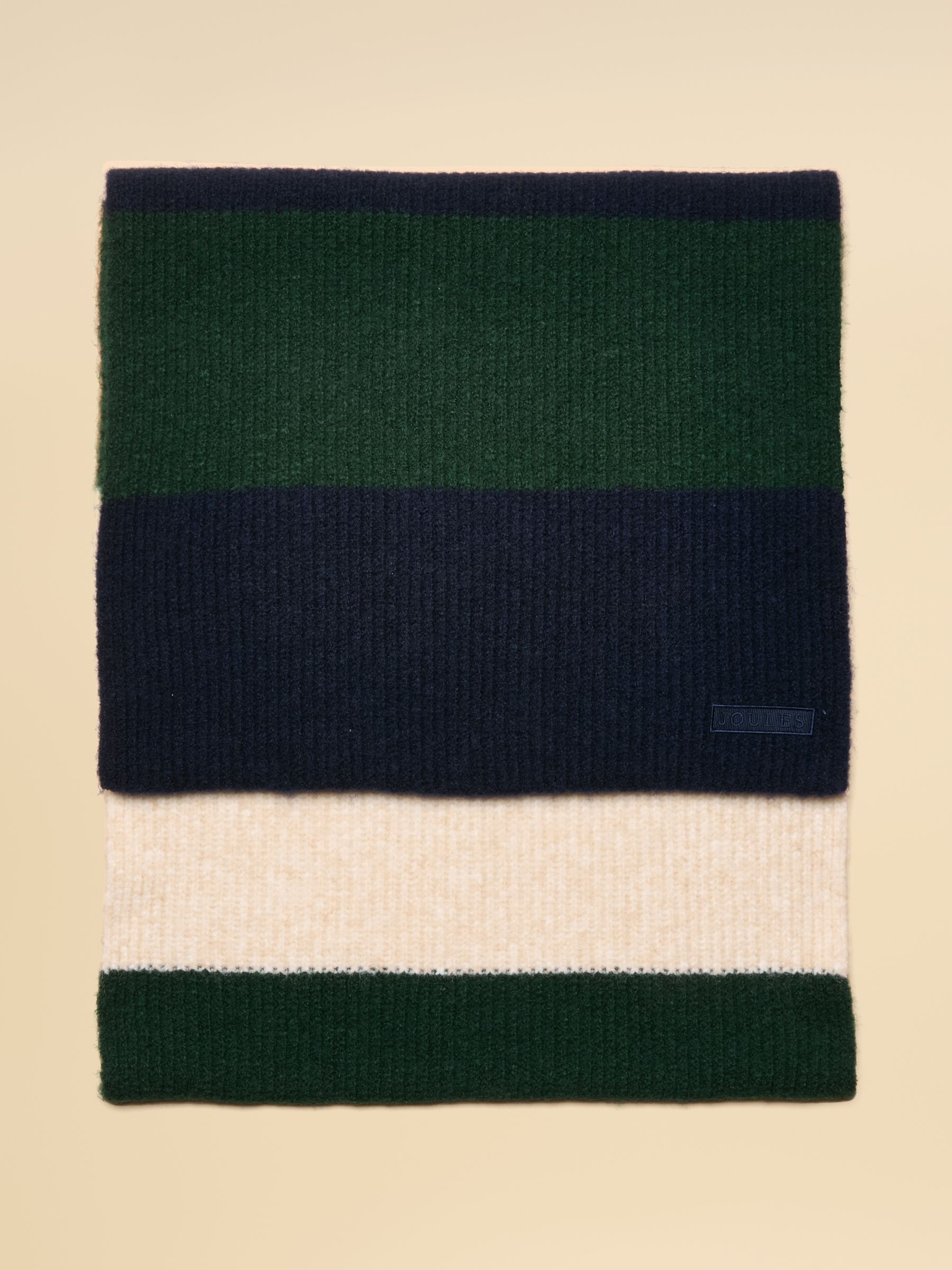 Popley Green & Blue Stripe Scarf - Image 5 of 6