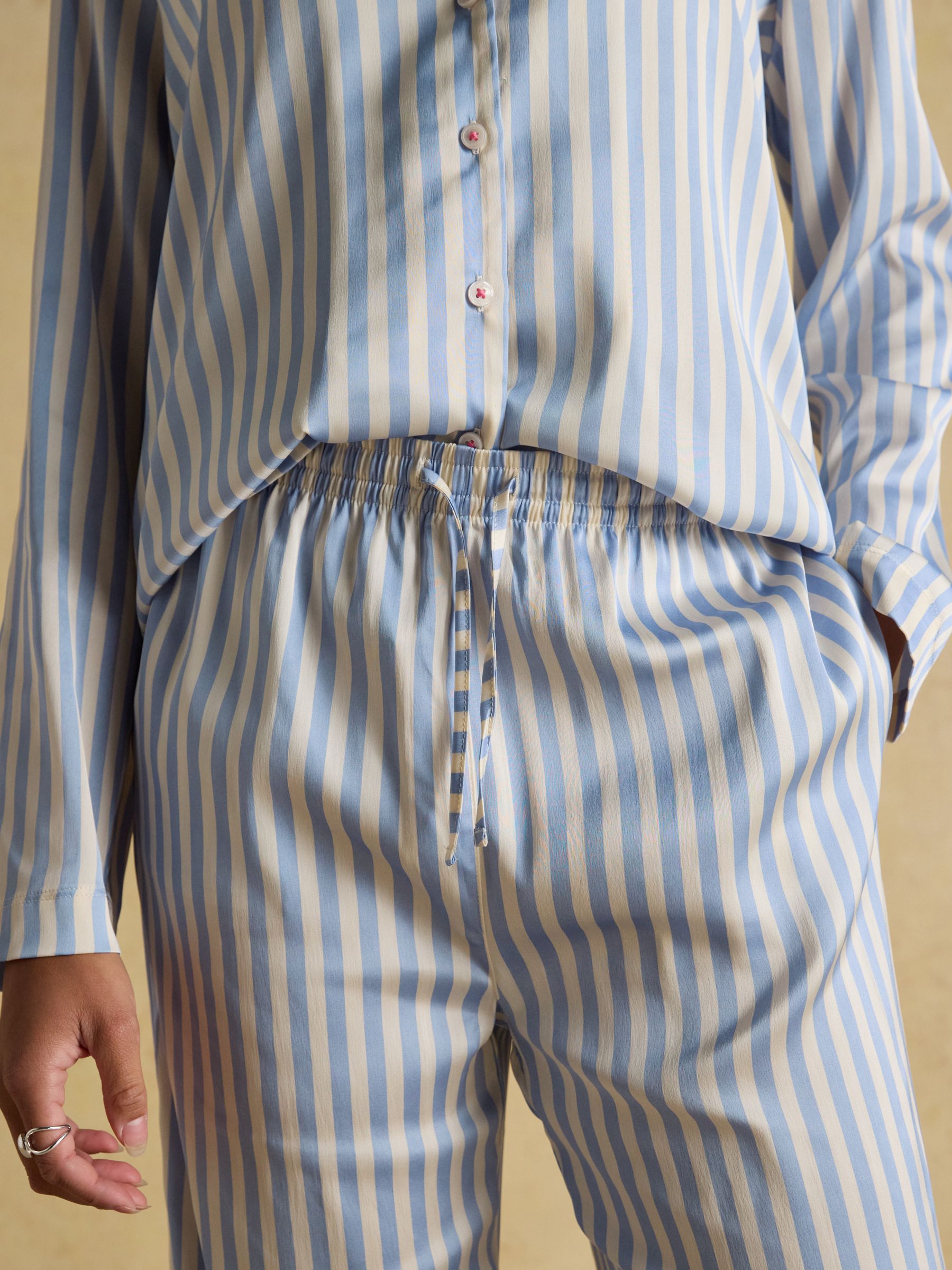 Bonnie Stripe Satin Long Sleeve Pyjama Set - Image 5 of 8