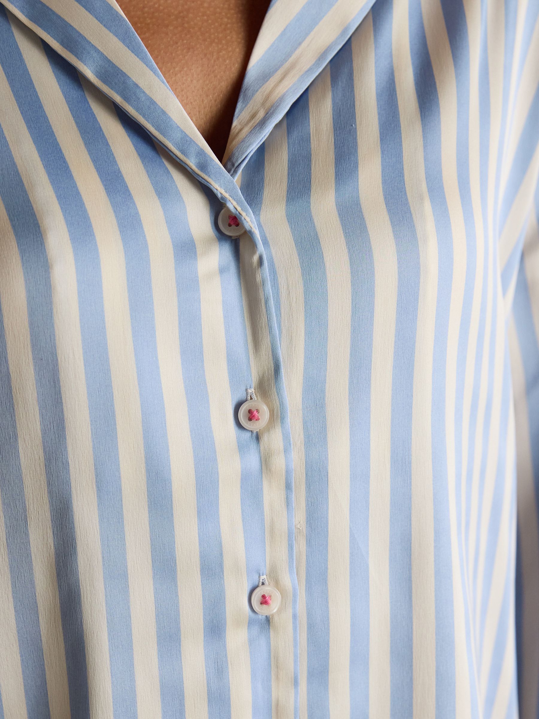 Bonnie Stripe Satin Long Sleeve Pyjama Set - Image 6 of 8