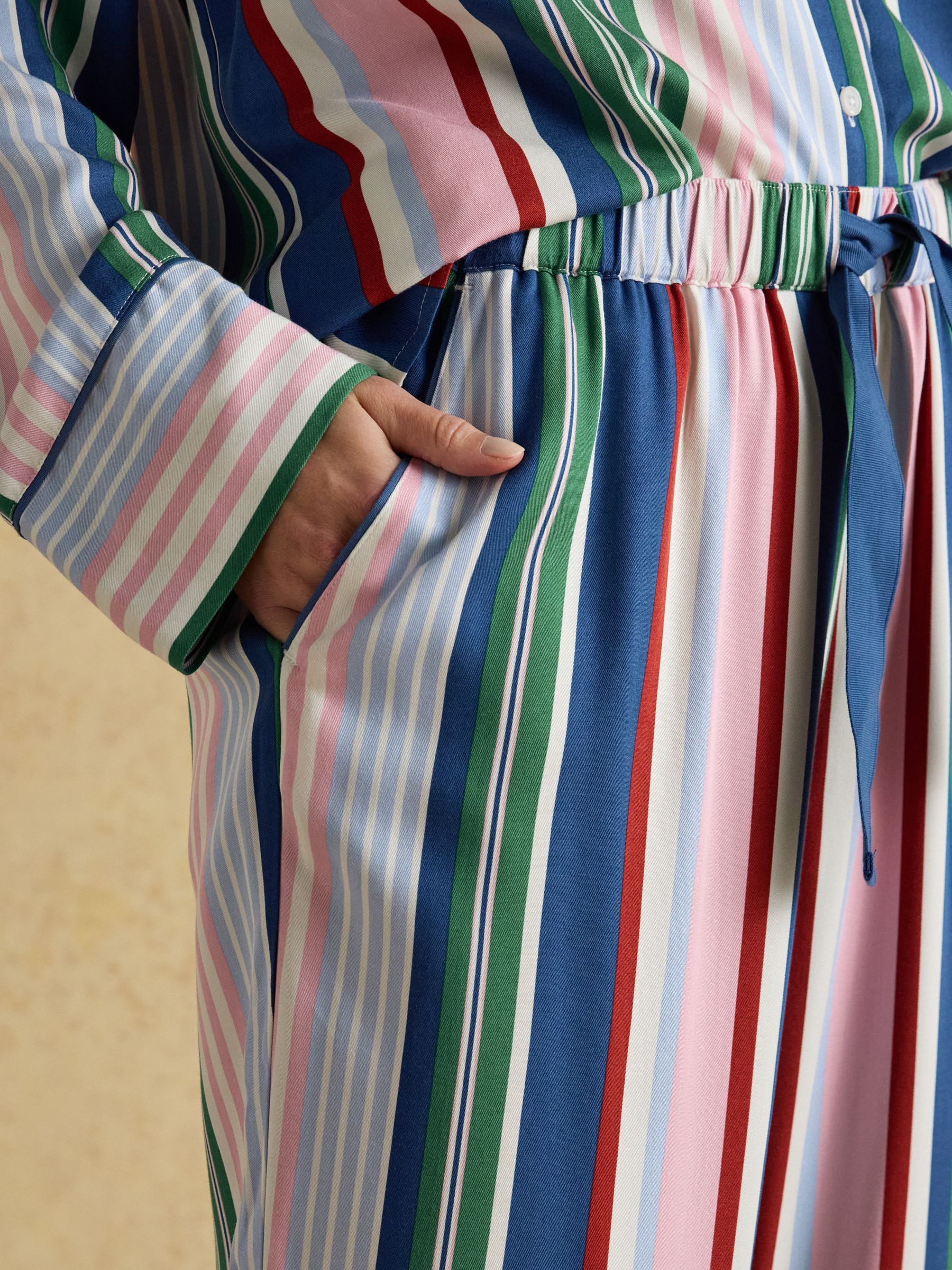 Alma Multi Stripe Woven Pyjama Set - Image 6 of 7