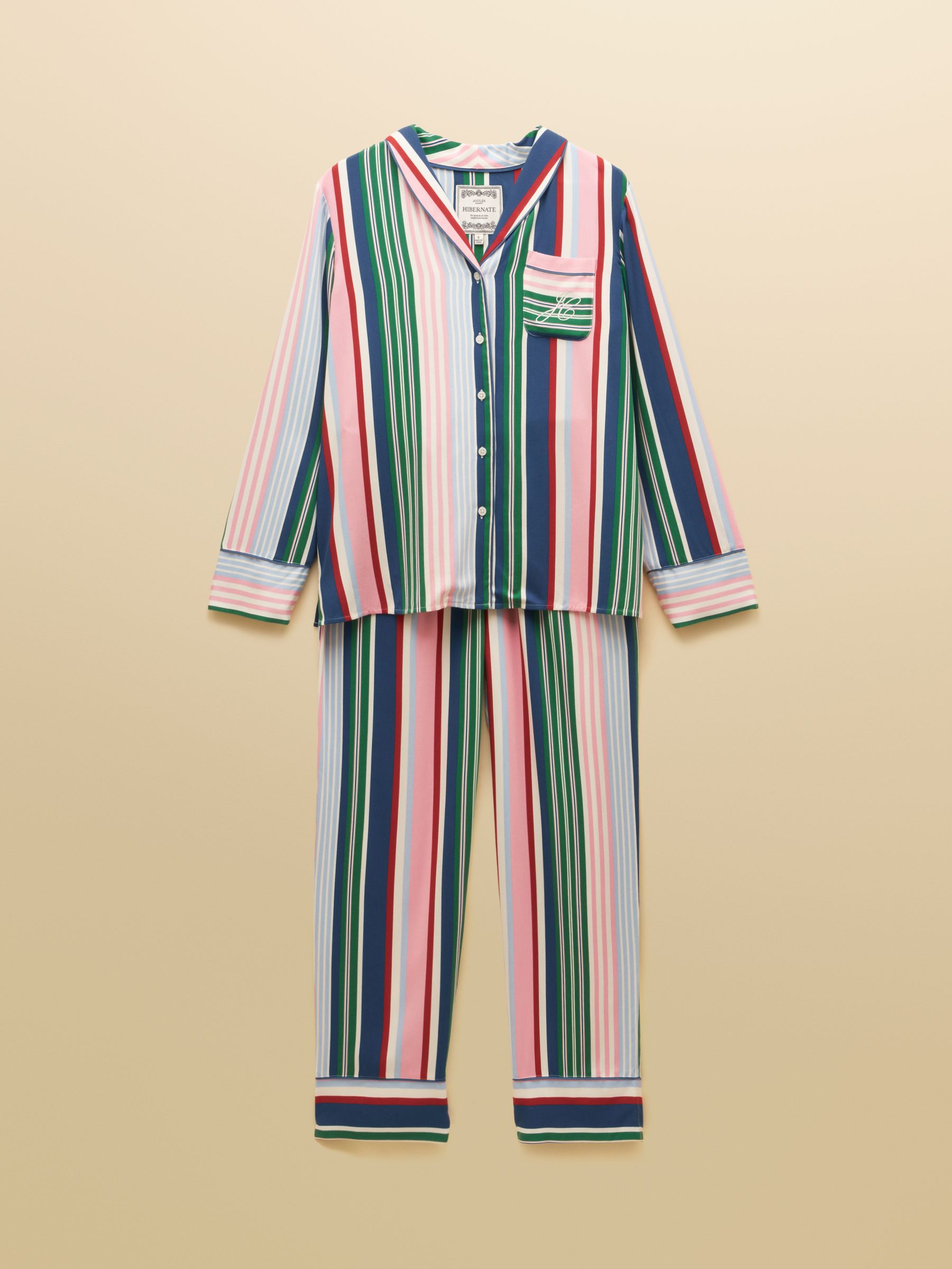 Alma Multi Stripe Woven Pyjama Set - Image 7 of 7