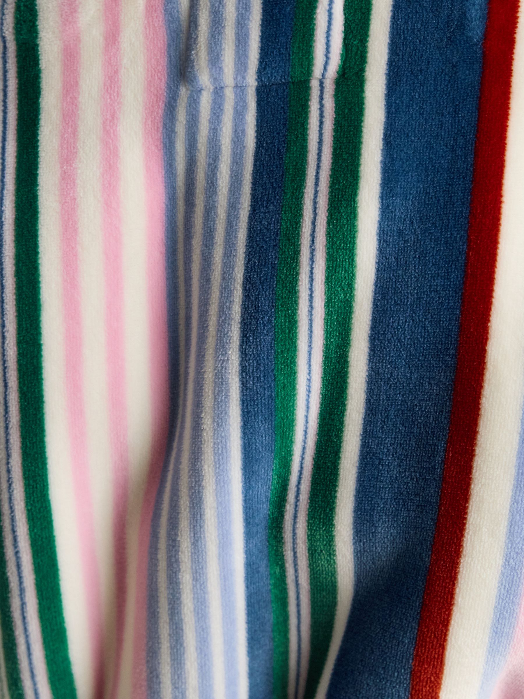 Matilda Multi Stripe Fluffy Fleece Dressing Gown - Image 8 of 9