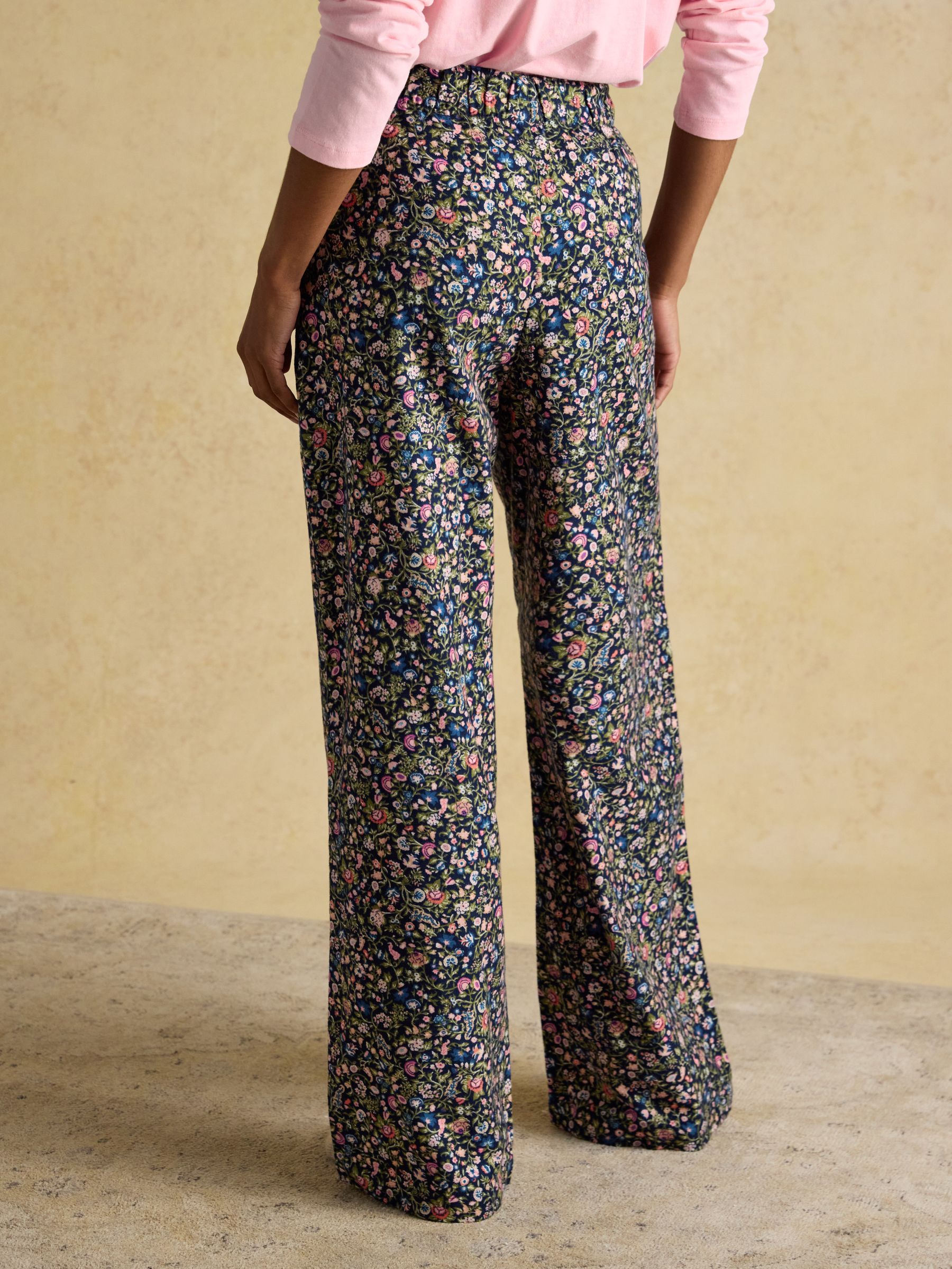 Stella Ditsy Floral Woven Brushed Cotton Pyjama Bottoms - Image 2 of 9
