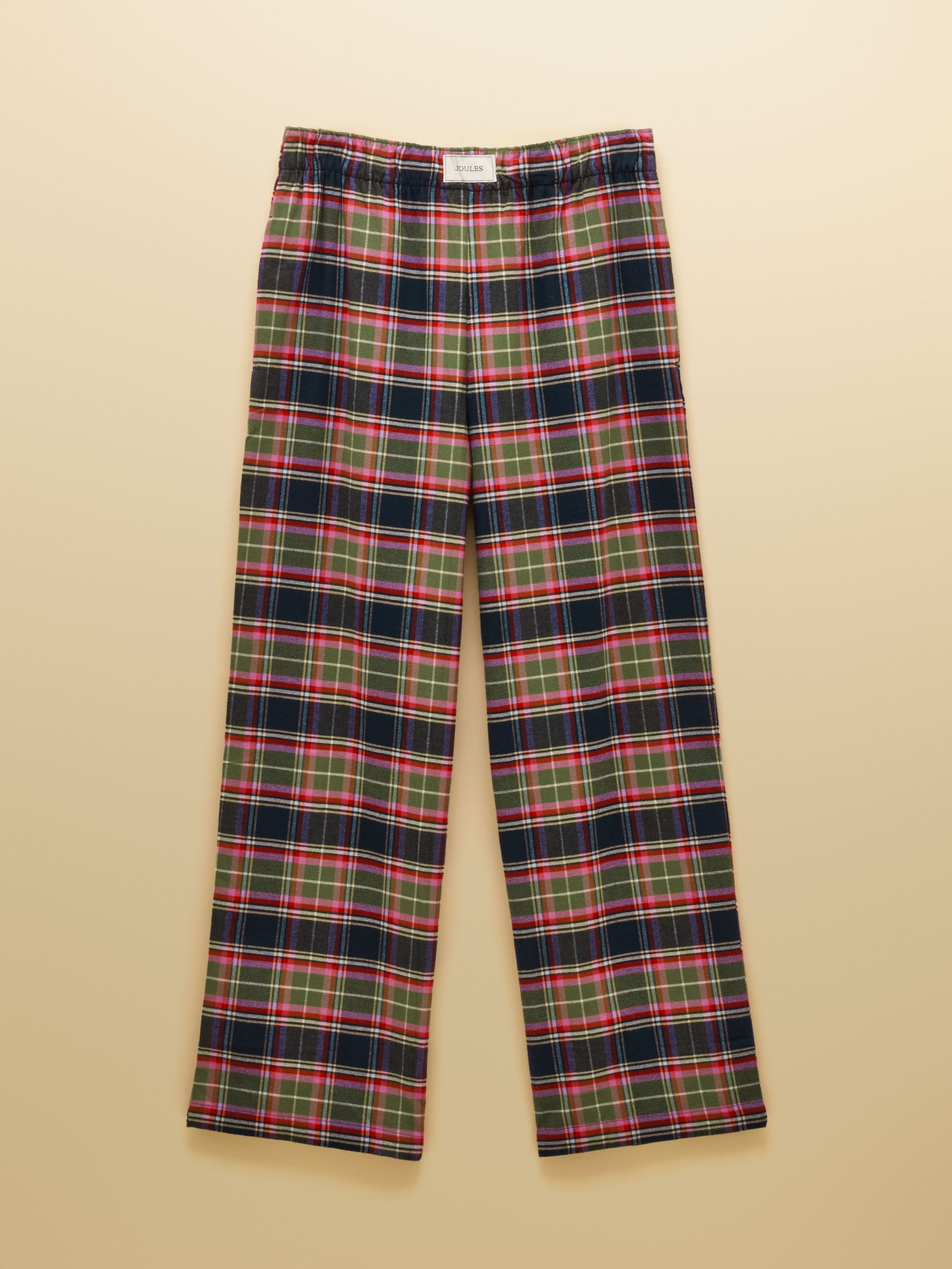 Stella Navy & Green Check Woven Brushed Cotton Pyjama Bottoms - Image 6 of 6 Stella Navy & Green Check Woven Brushed Cotton Pyjama Bottoms - Image 6 of 6