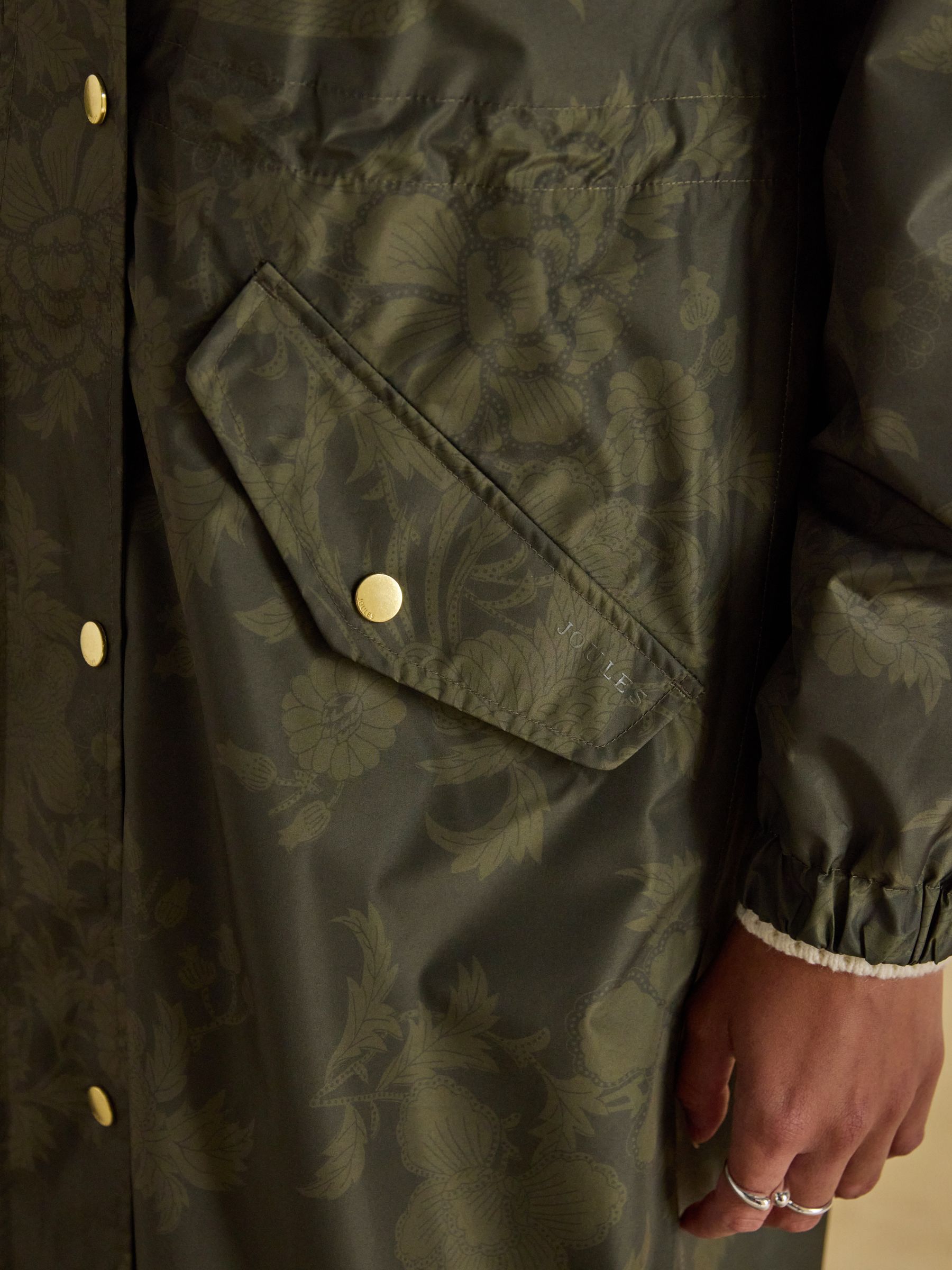 Holkham Green Waterproof Packable Raincoat With Hood - Image 7 of 12