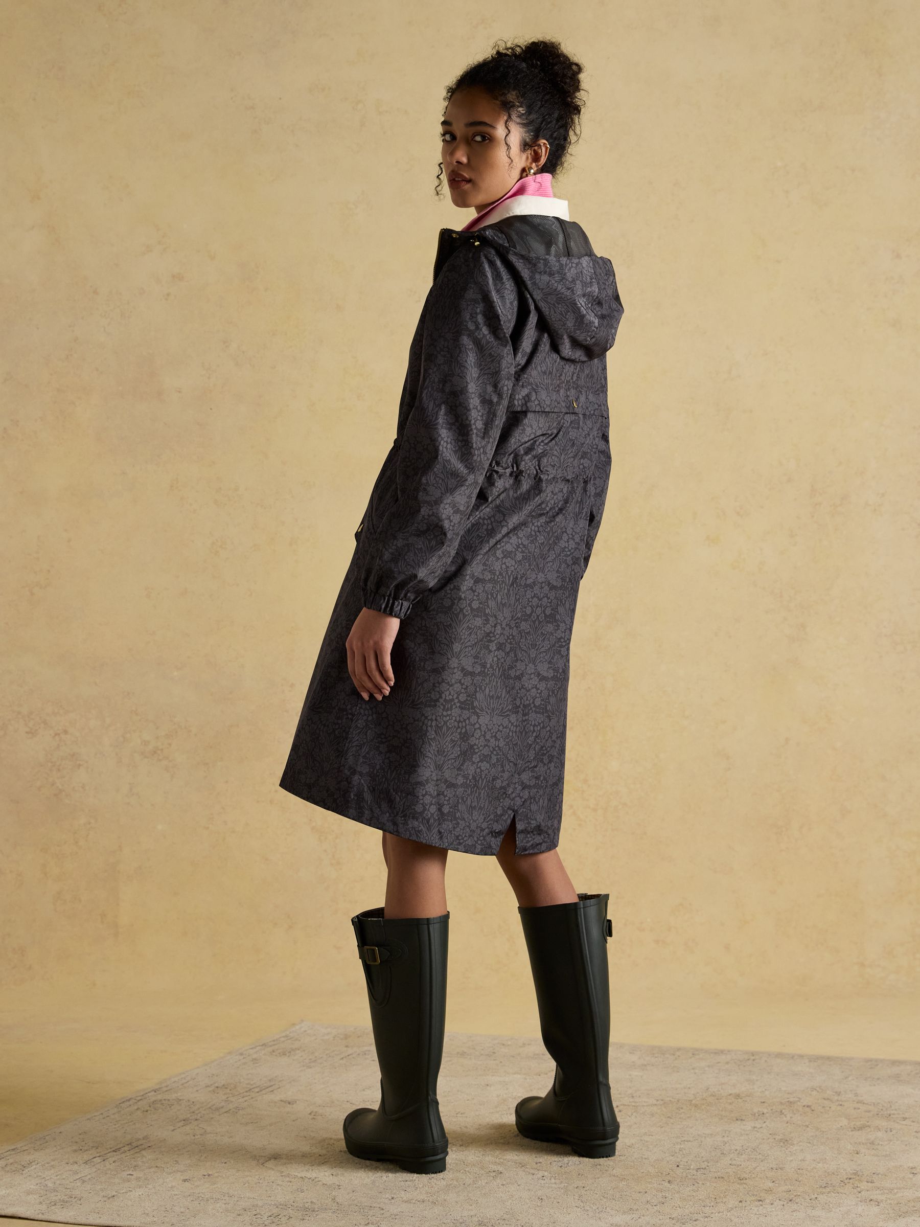 Holkham Black Waterproof Packable Raincoat With Hood - Image 2 of 11