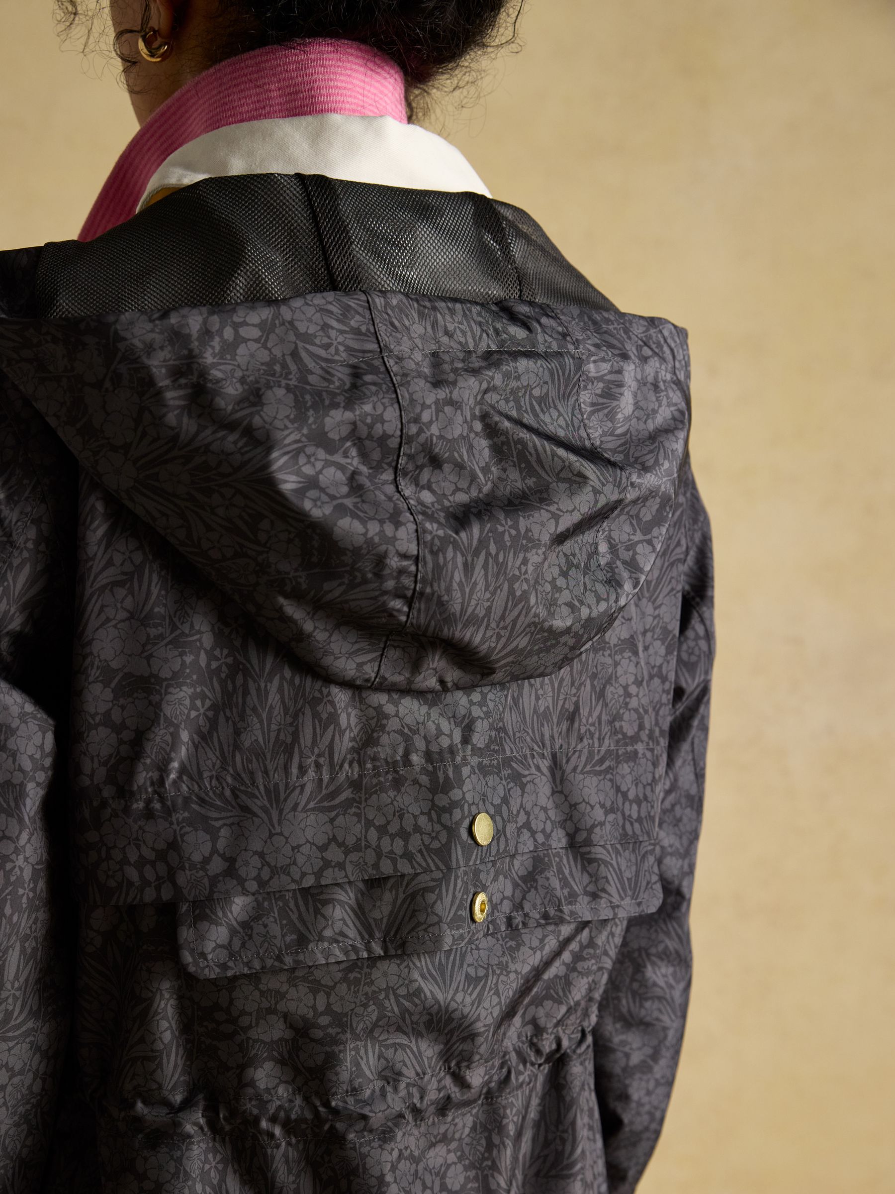 Holkham Black Waterproof Packable Raincoat With Hood - Image 8 of 11