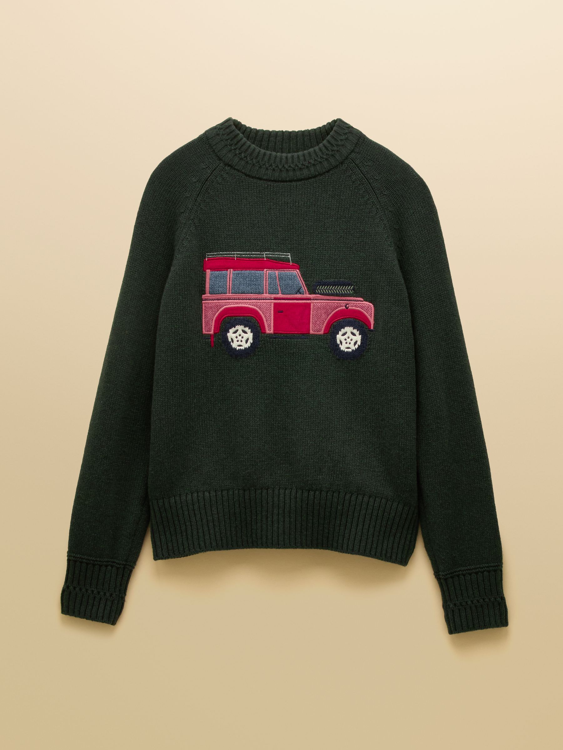 Rutland Green Intarsia 4x4 Cotton Rich Knitted Jumper - Image 9 of 9 Rutland Green Intarsia 4x4 Cotton Rich Knitted Jumper - Image 9 of 9