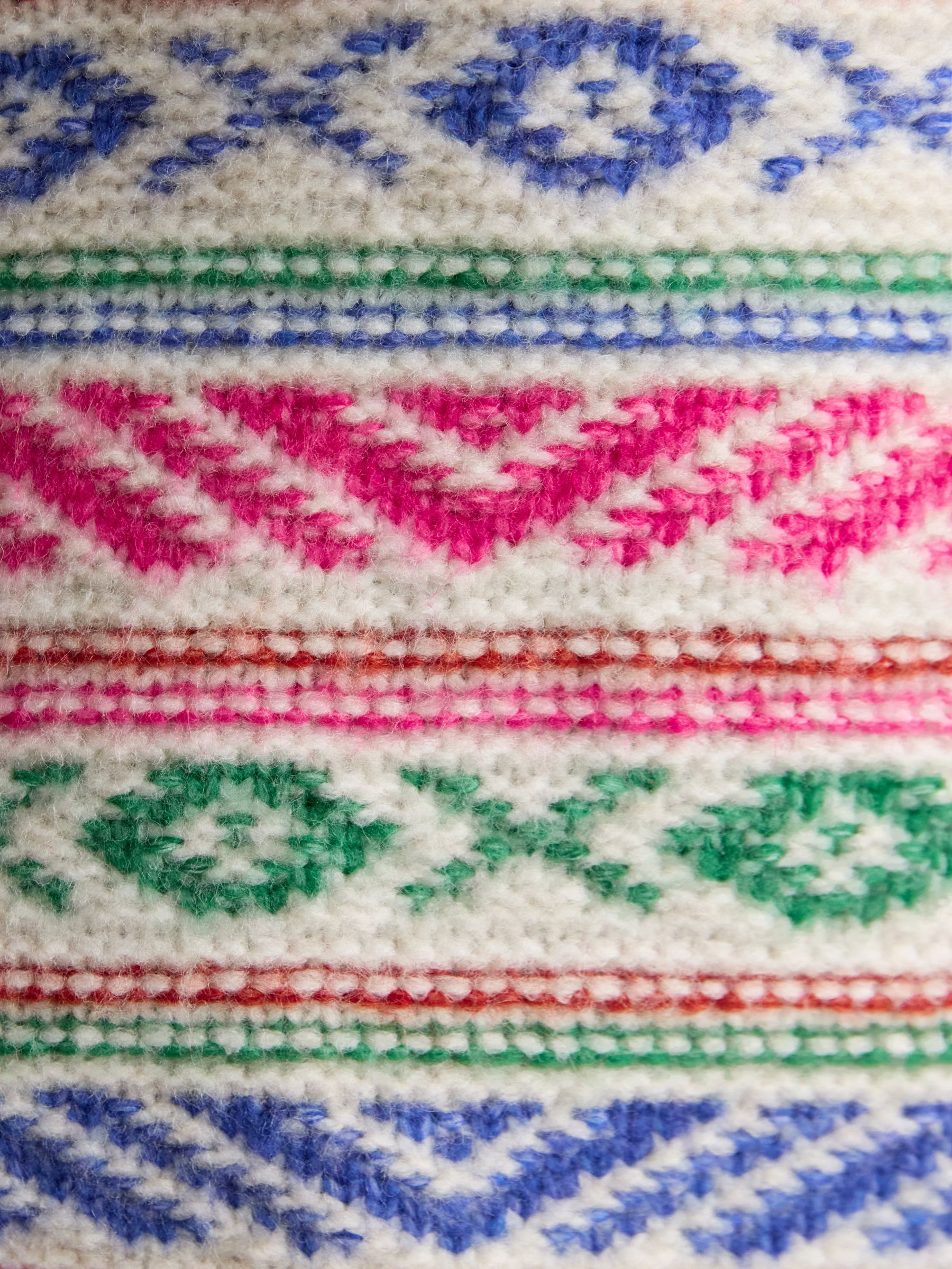 Allaway Multi Fair Isle Quarter Zip Knitted Jumper - Image 8 of 9