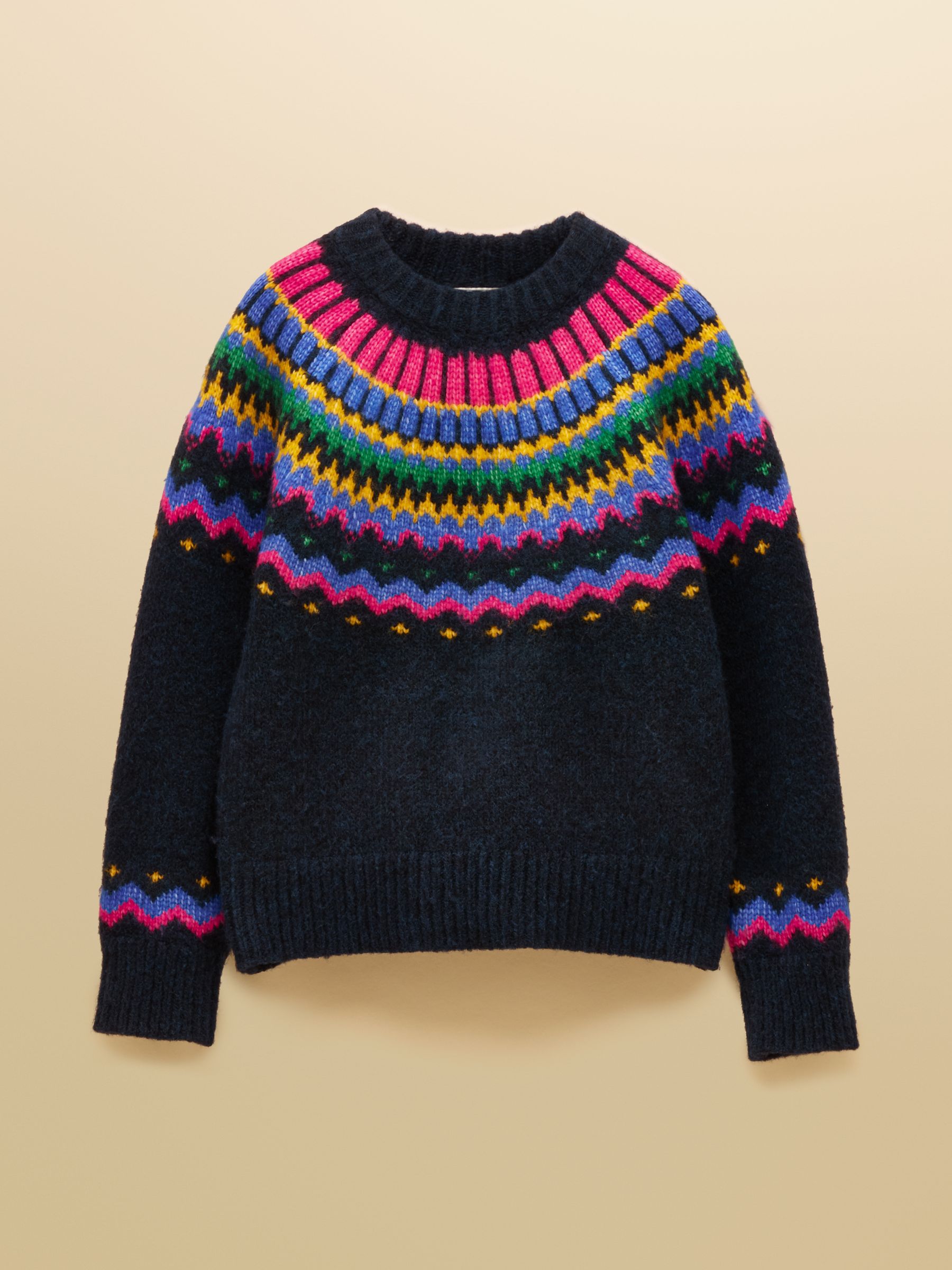Charlie Navy Fair Isle Knitted Jumper - Image 8 of 8