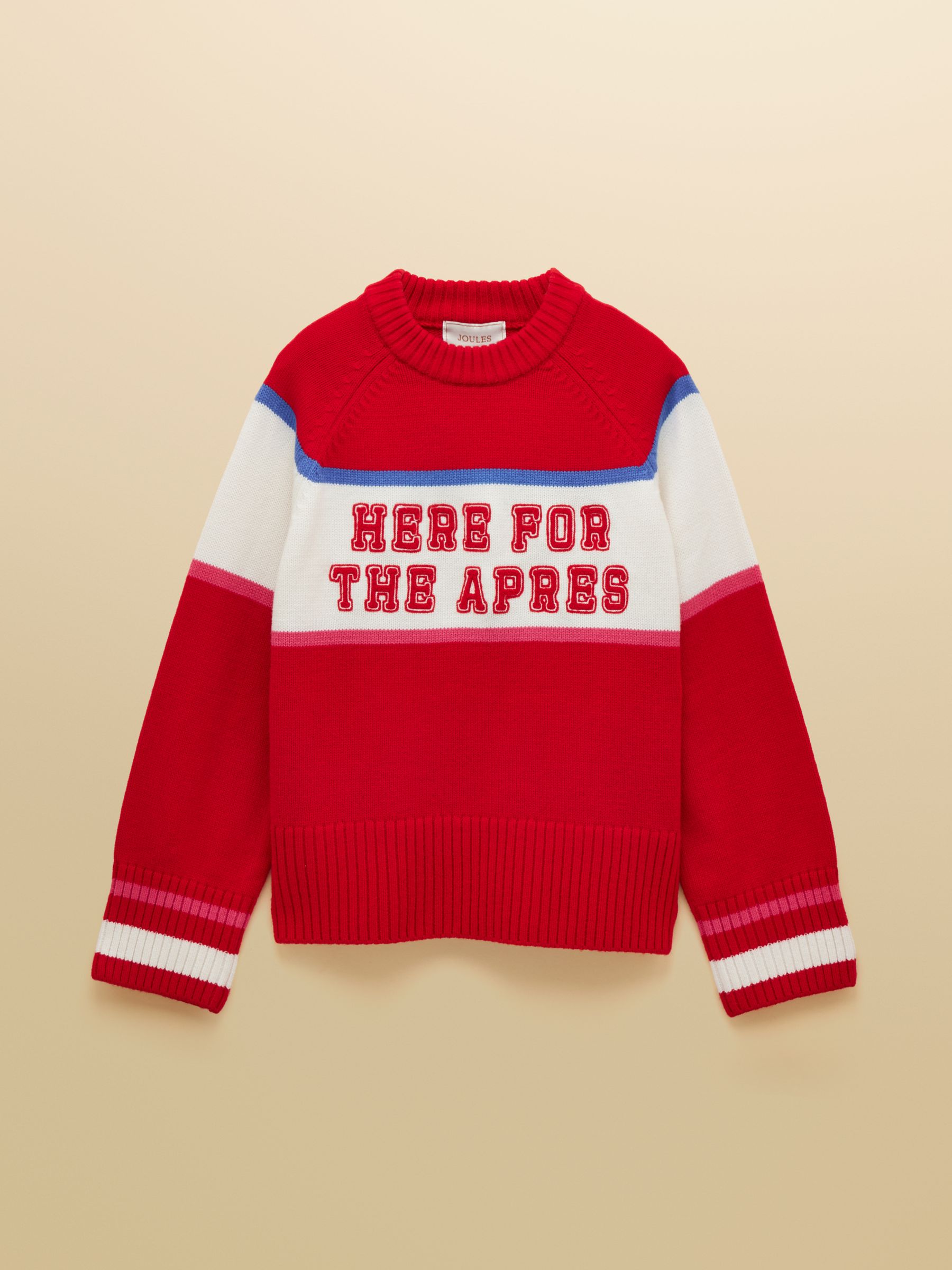 Here For The Apres Red Knitted Jumper - Image 8 of 8