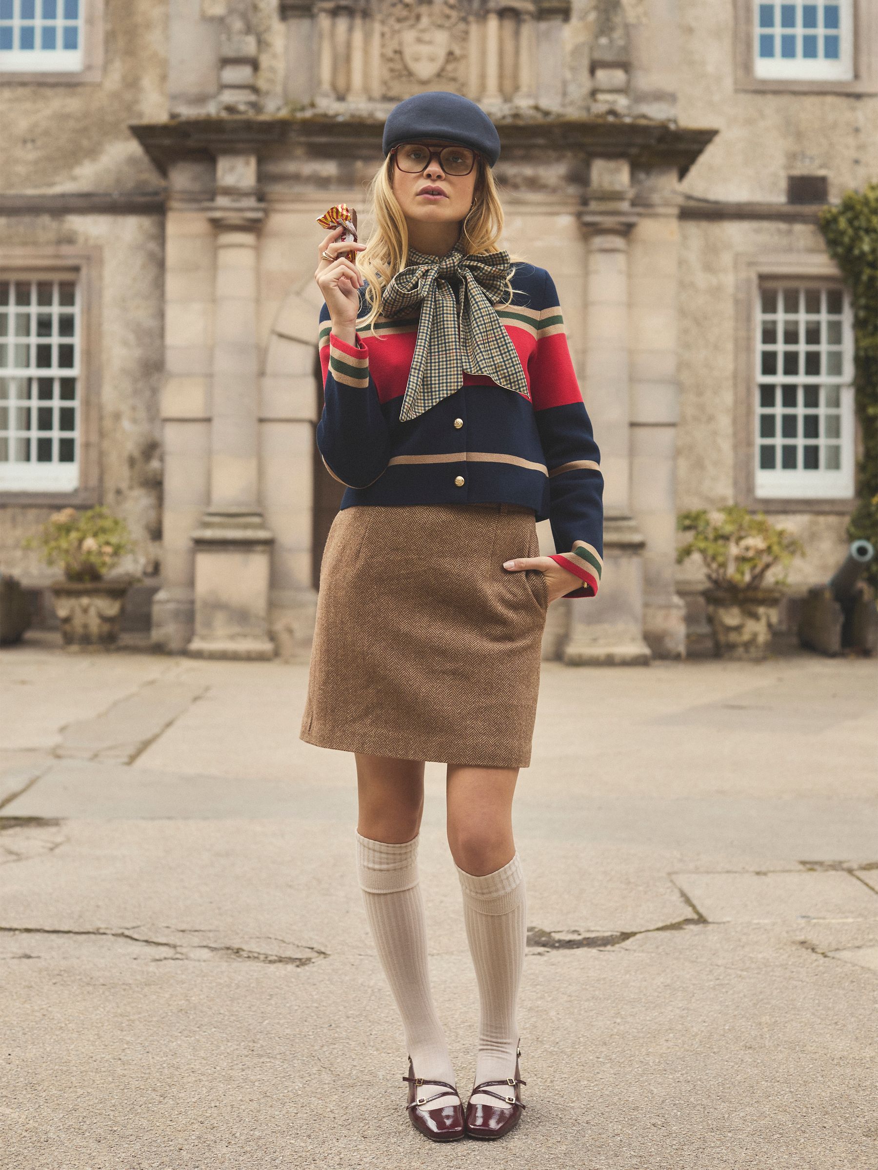 Constance Multi Stripe Cotton Knitted Cardigan - Image 2 of 11