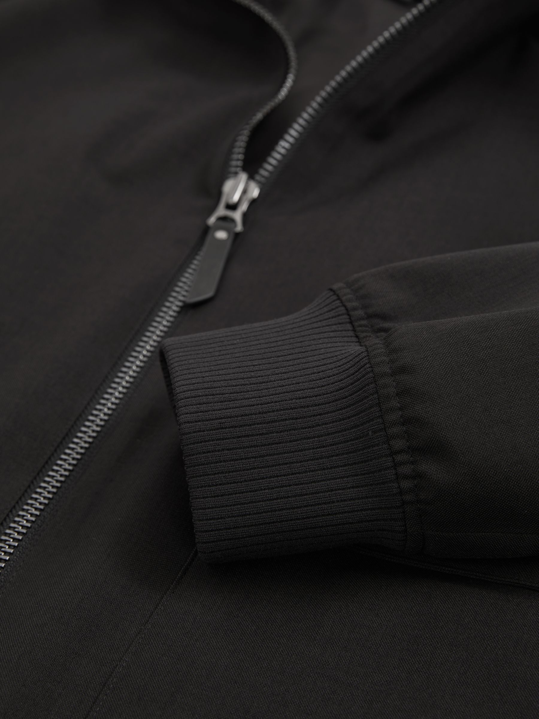 Zip-Through Funnel-Neck Jacket in Black - Image 7 of 7
